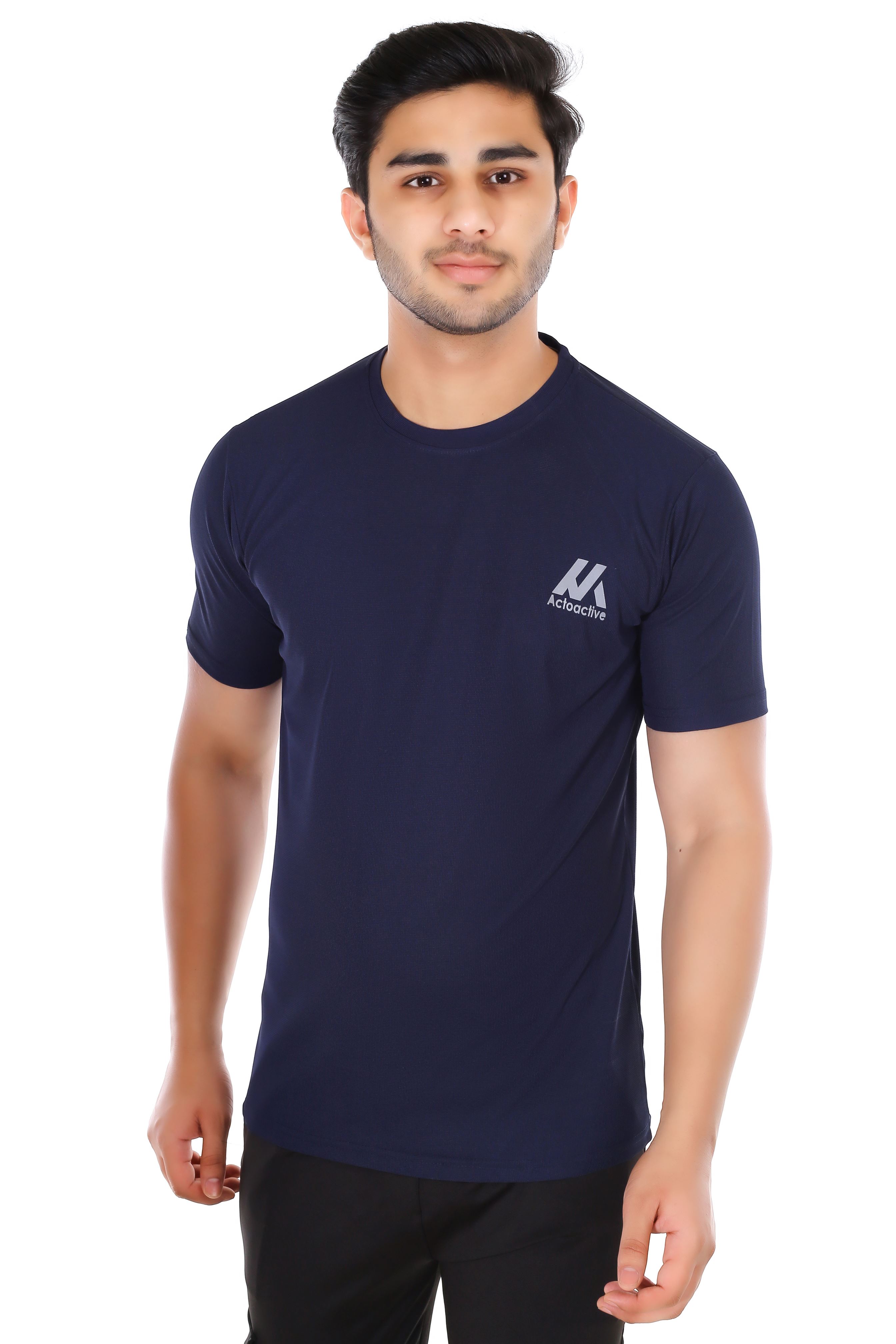 Actoactive Mens T Shirt Round Neck Regular Fit