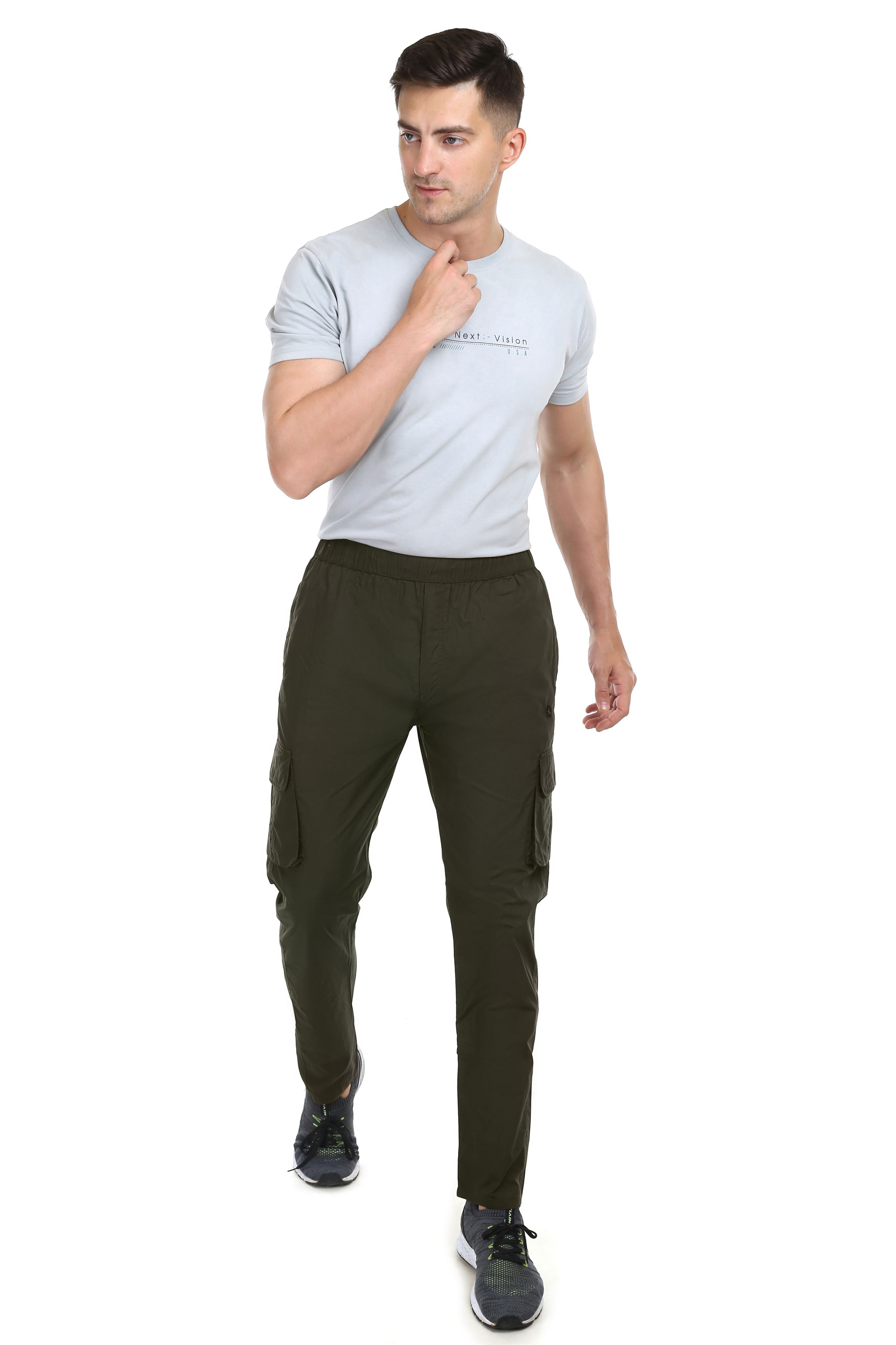 Actoactive Mens Cotton Cargo Regular Fit