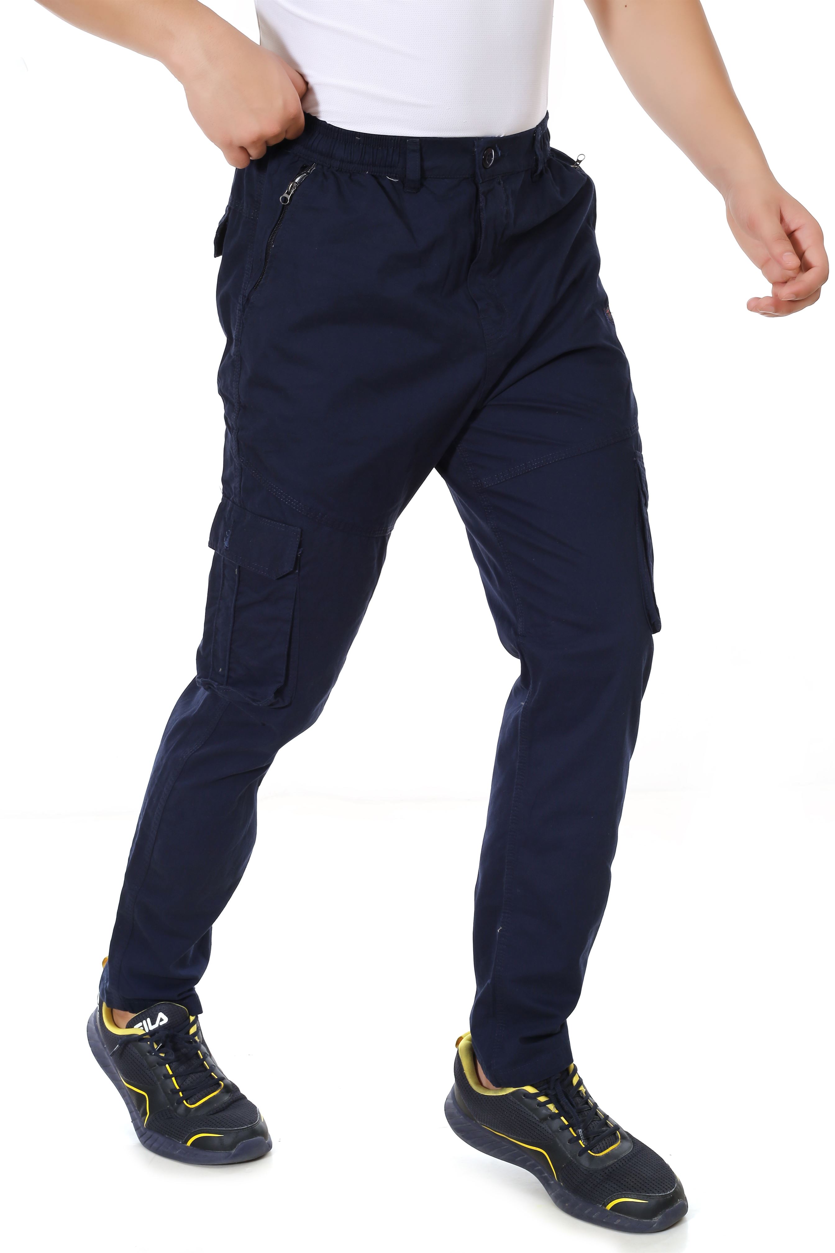 Actoactive Mens Cotton Cargo Regular Fit