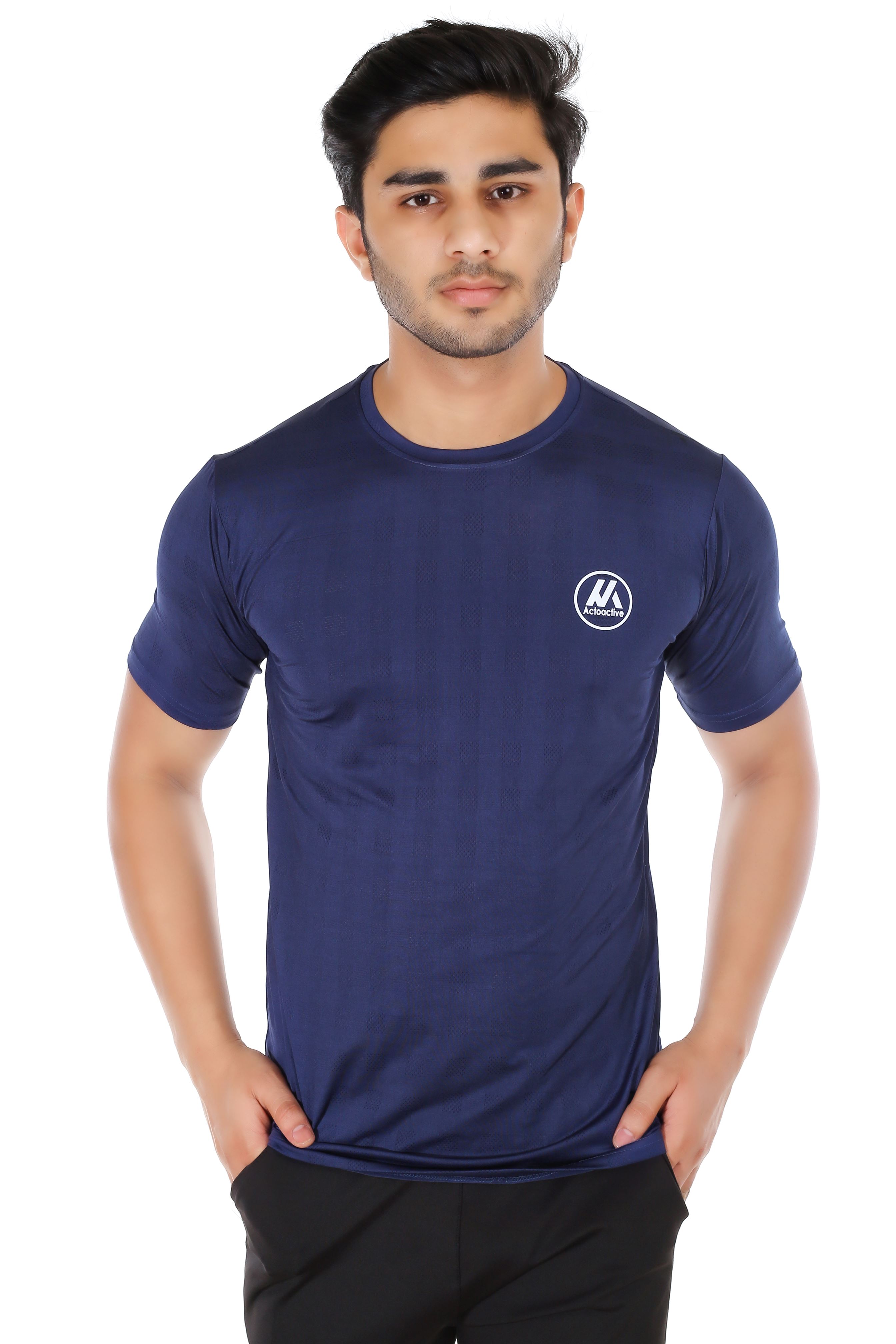 Actoactive Mens T Shirt Round Neck Regular Fit