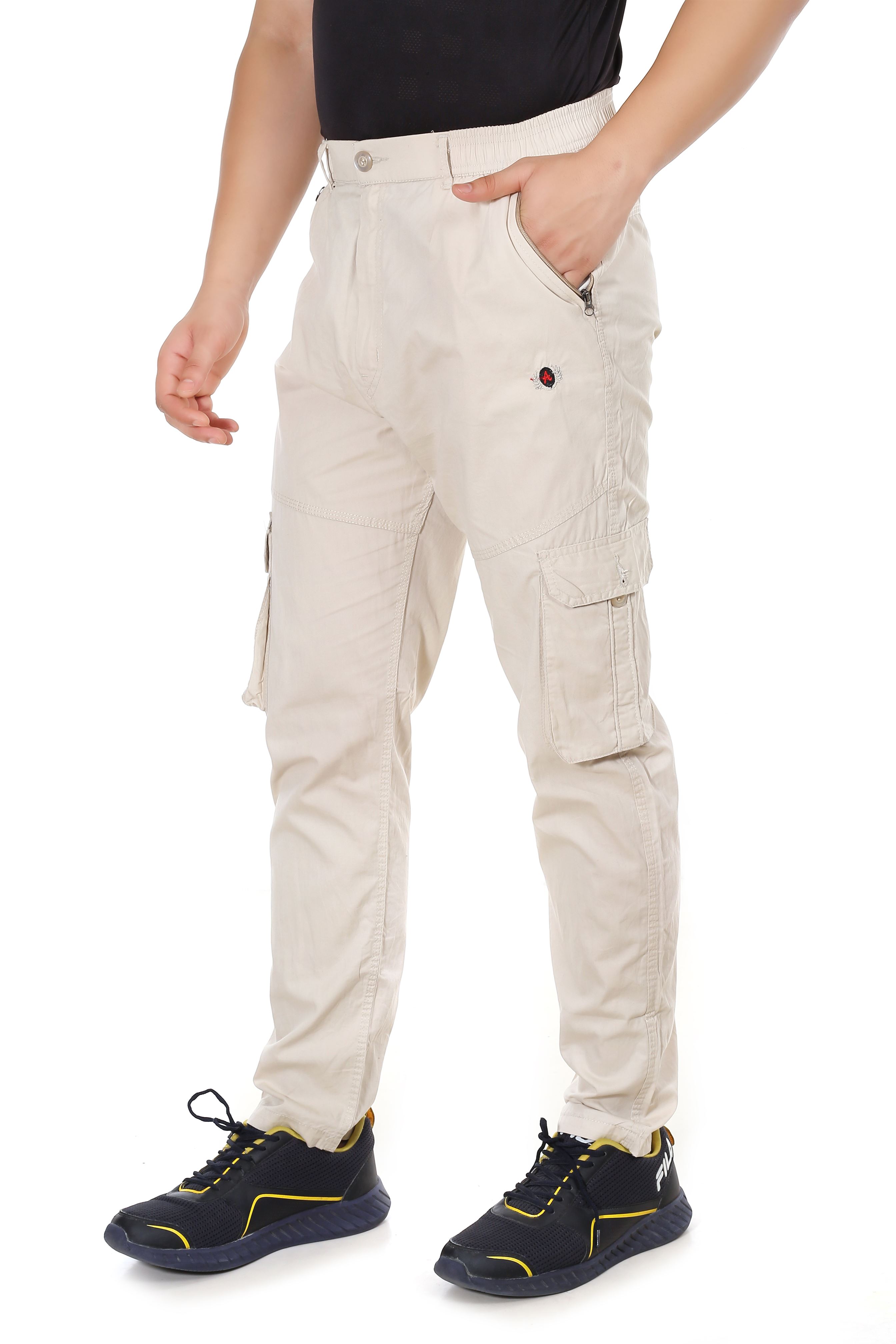 Actoactive Mens Cotton Cargo Regular Fit