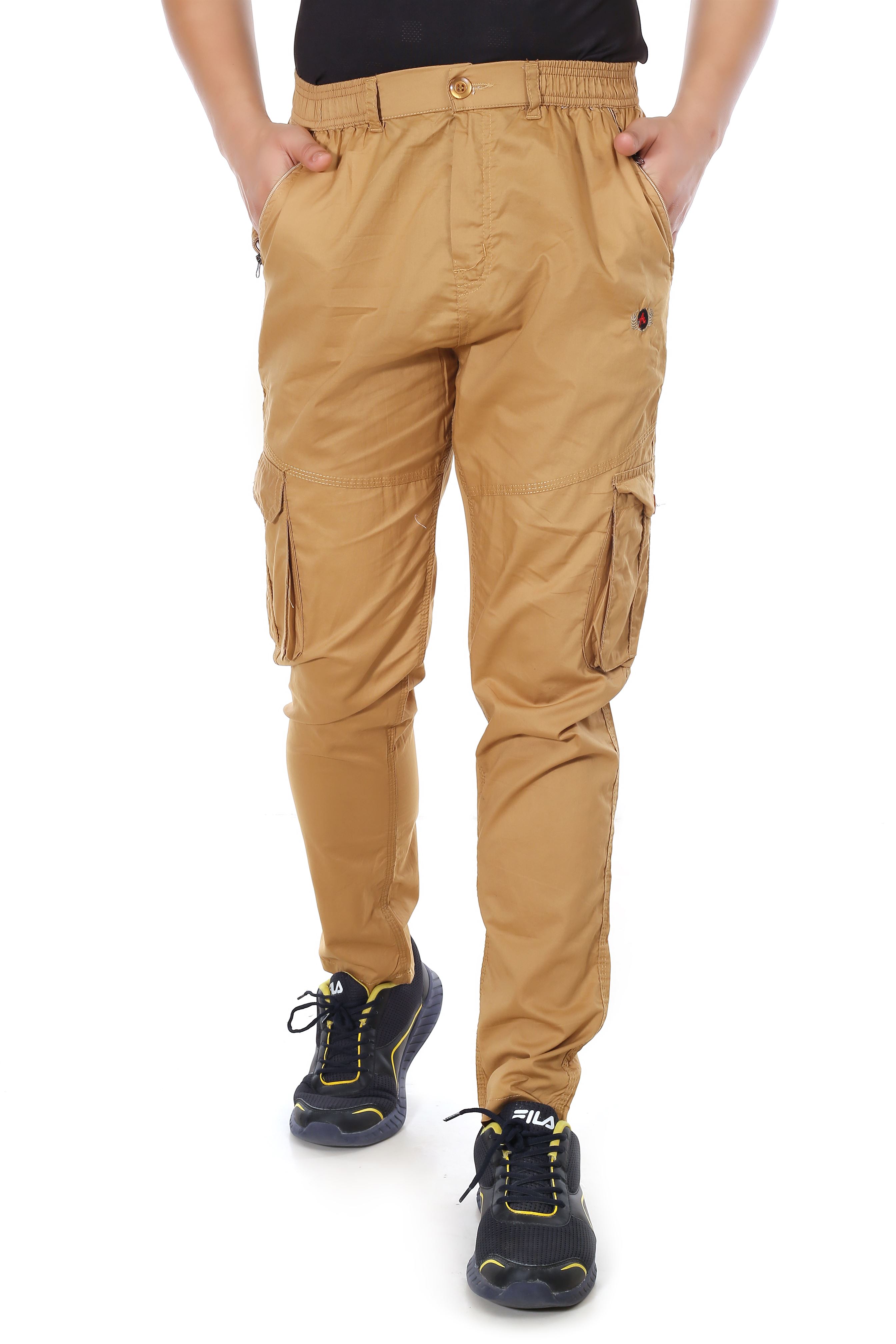 Actoactive Mens Cotton Cargo Regular Fit