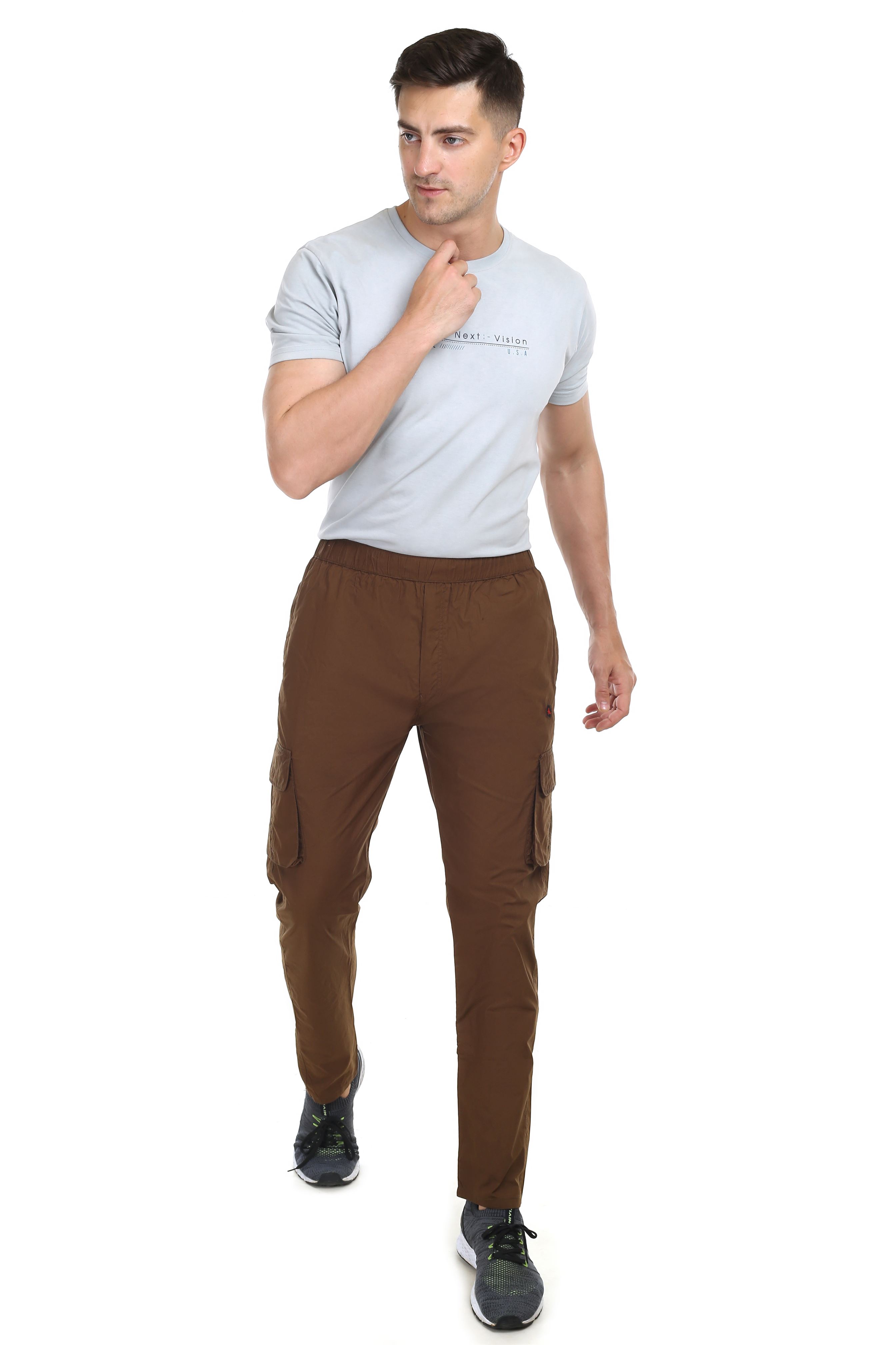 Actoactive Mens Cotton Cargo Regular Fit
