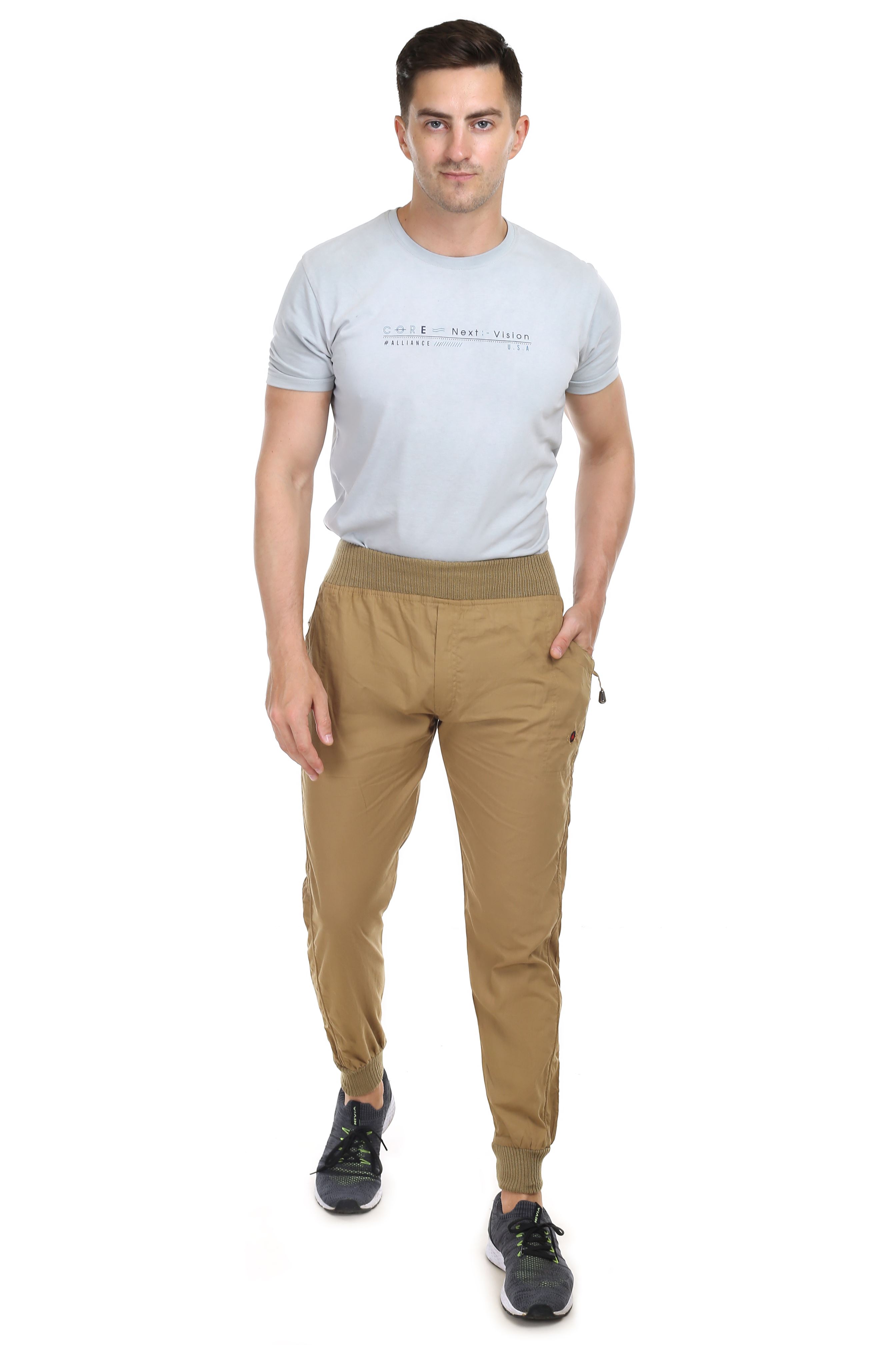 Actoactive Mens Cotton Cargo Regular Fit