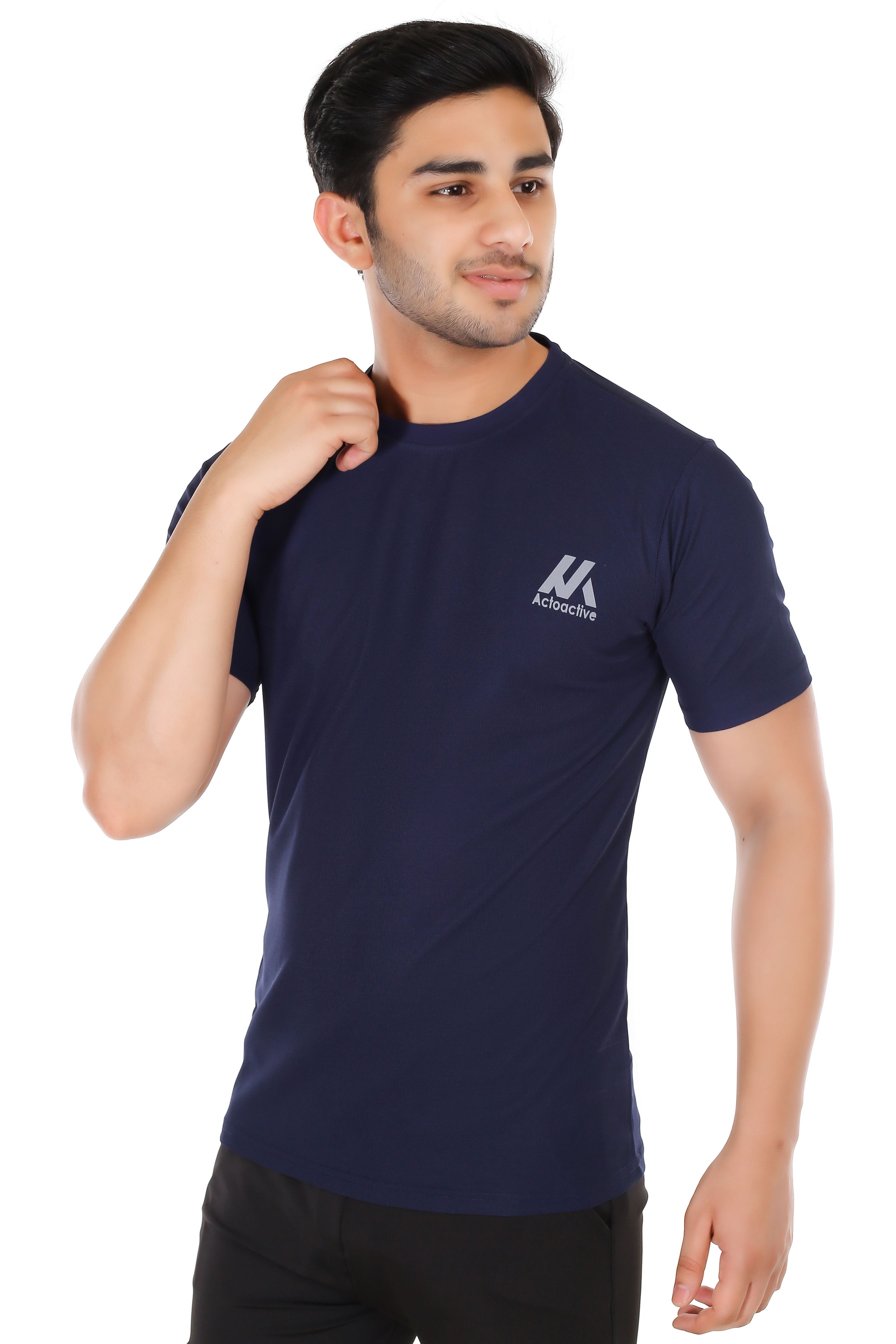 Actoactive Mens T Shirt Round Neck Regular Fit