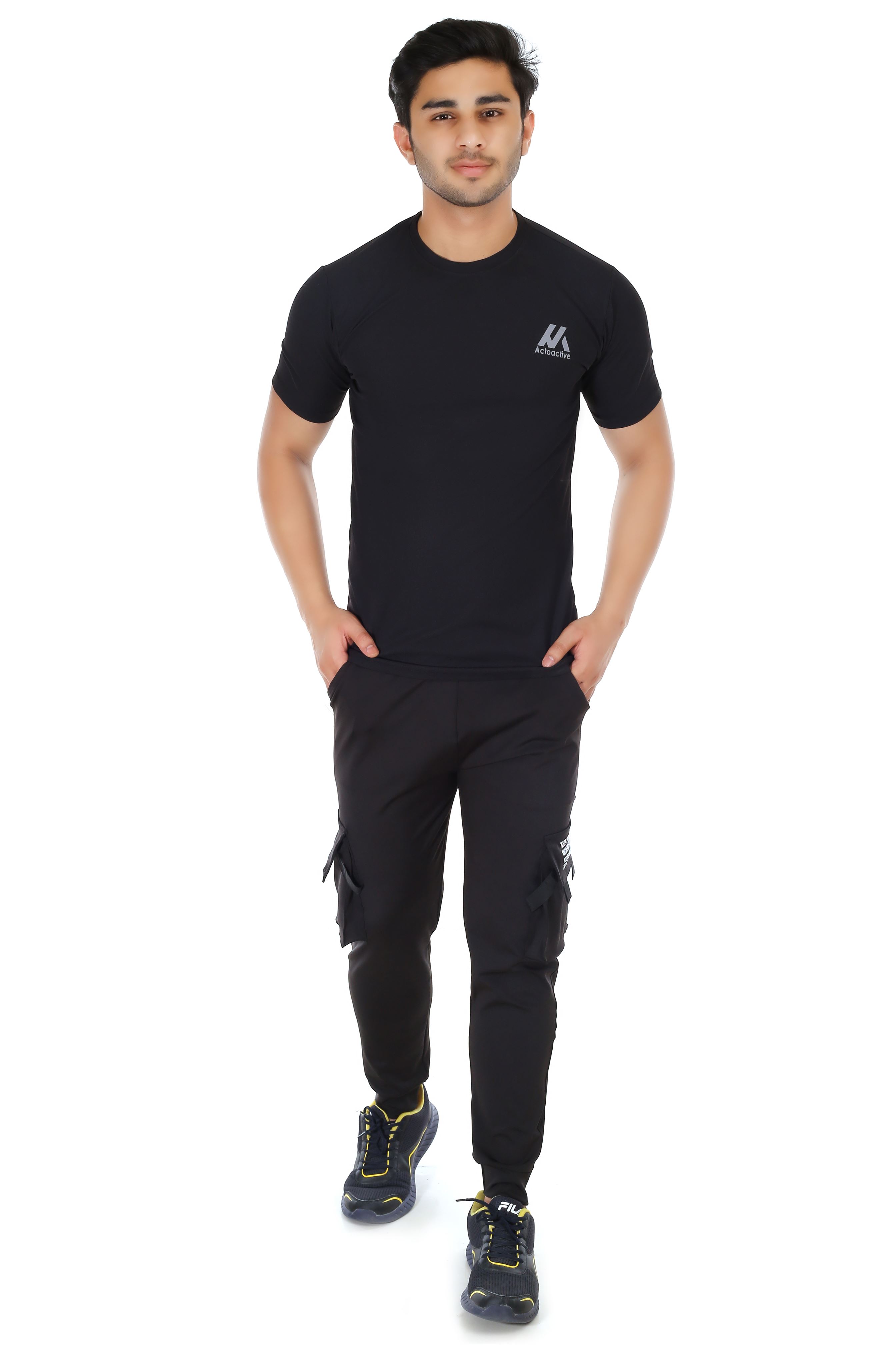 Actoactive Mens T Shirt Round Neck Regular Fit