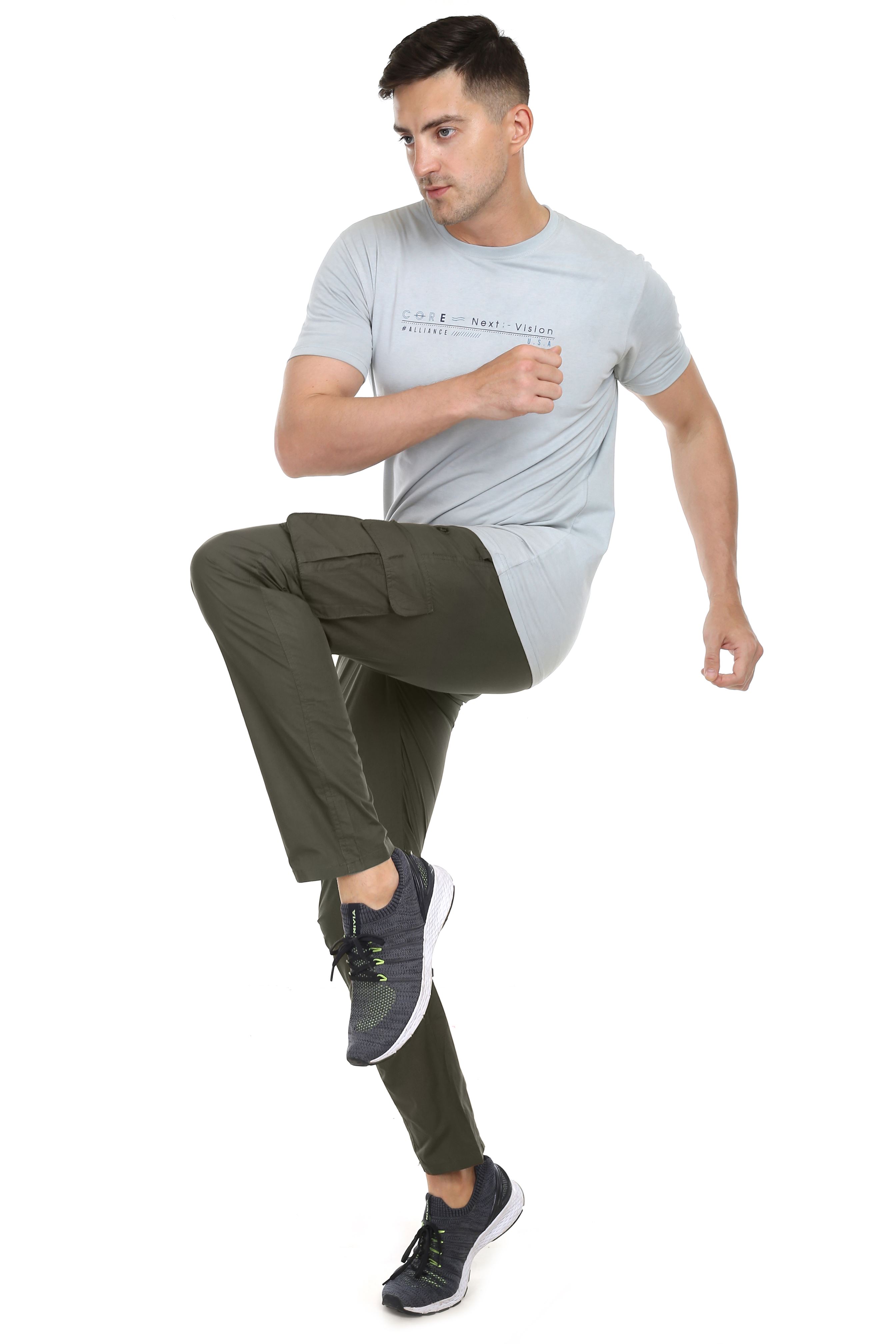 Actoactive Mens Cotton Cargo Regular Fit