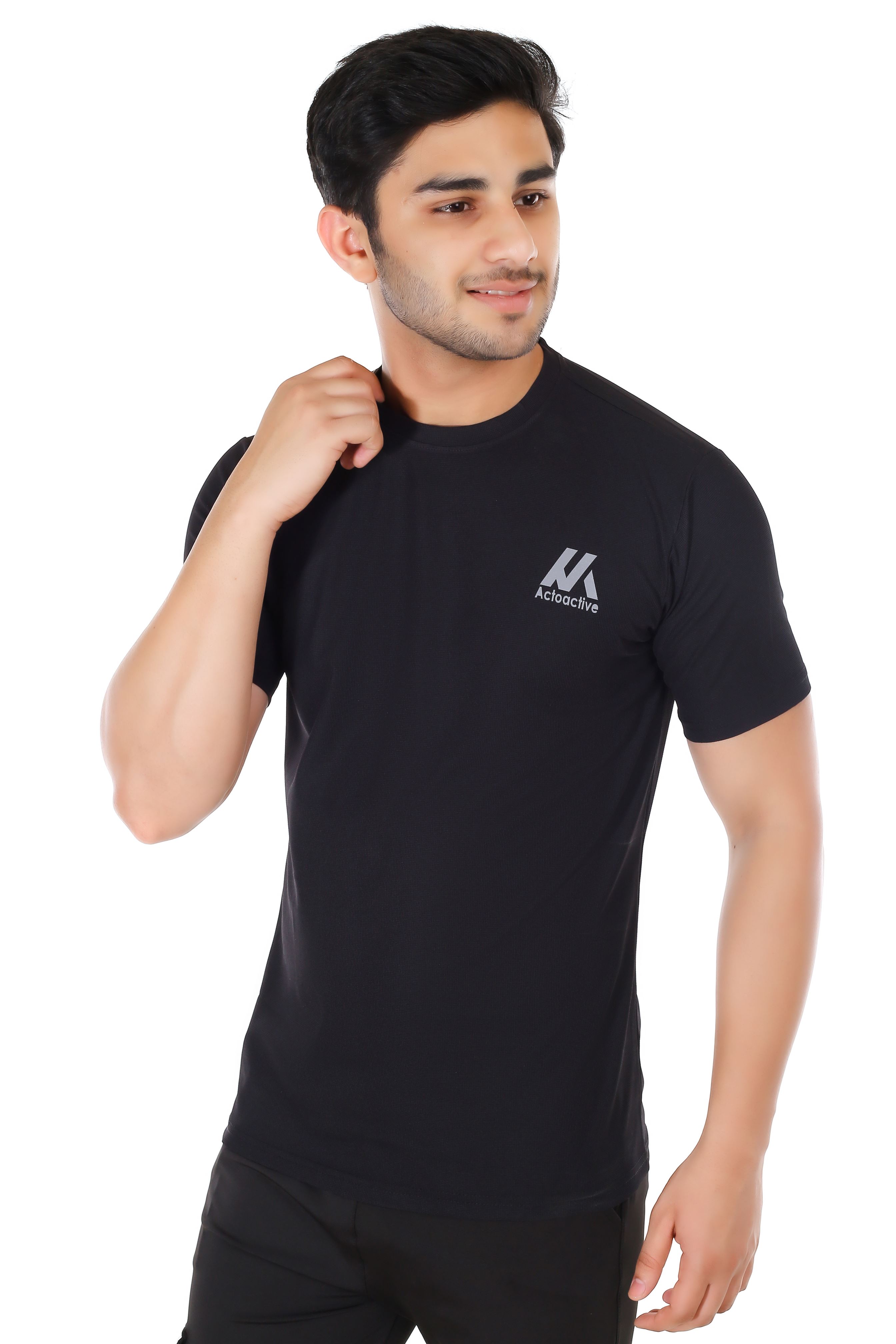 Actoactive Mens T Shirt Round Neck Regular Fit