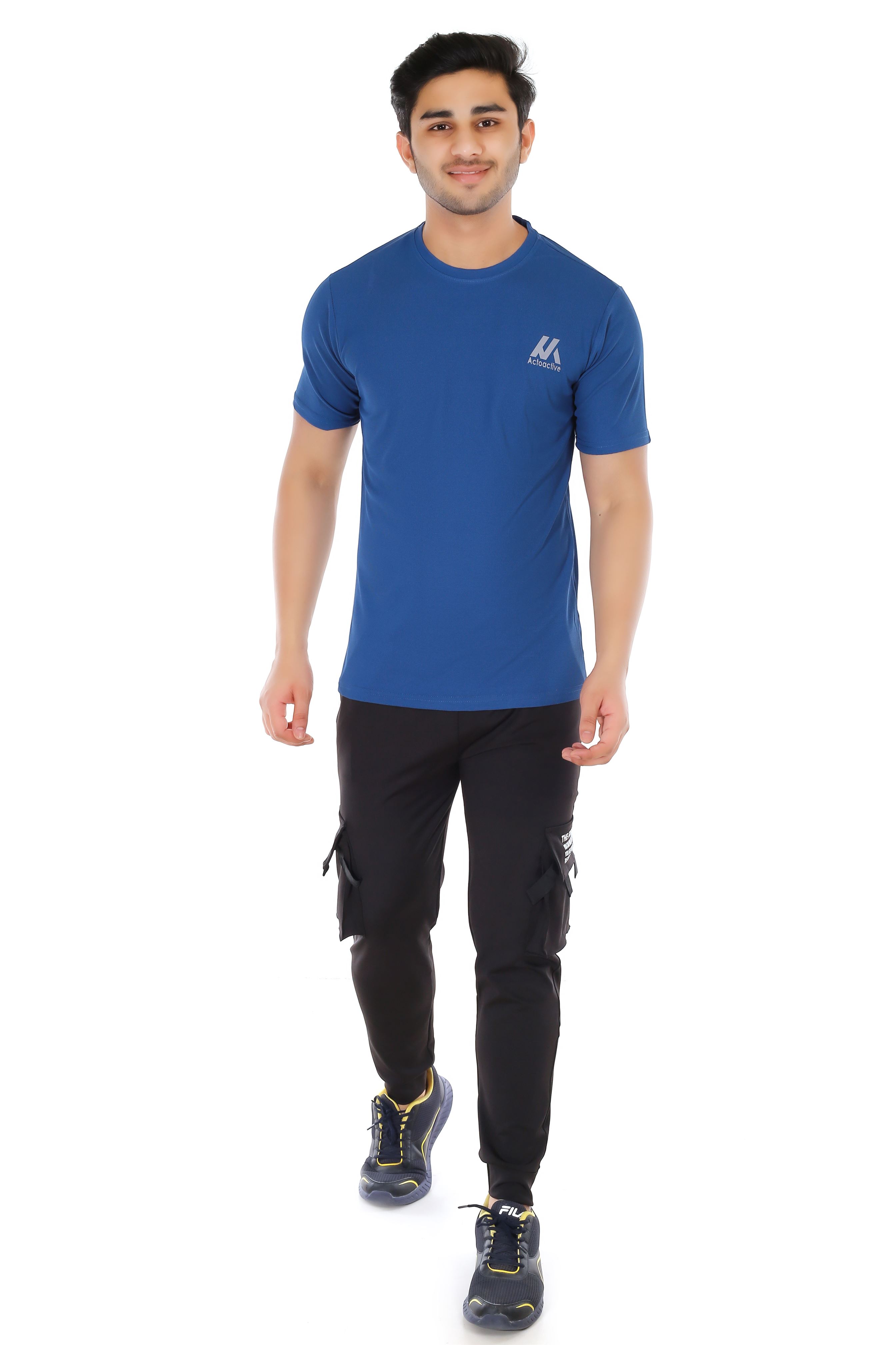 Actoactive Mens T Shirt Round Neck Regular Fit