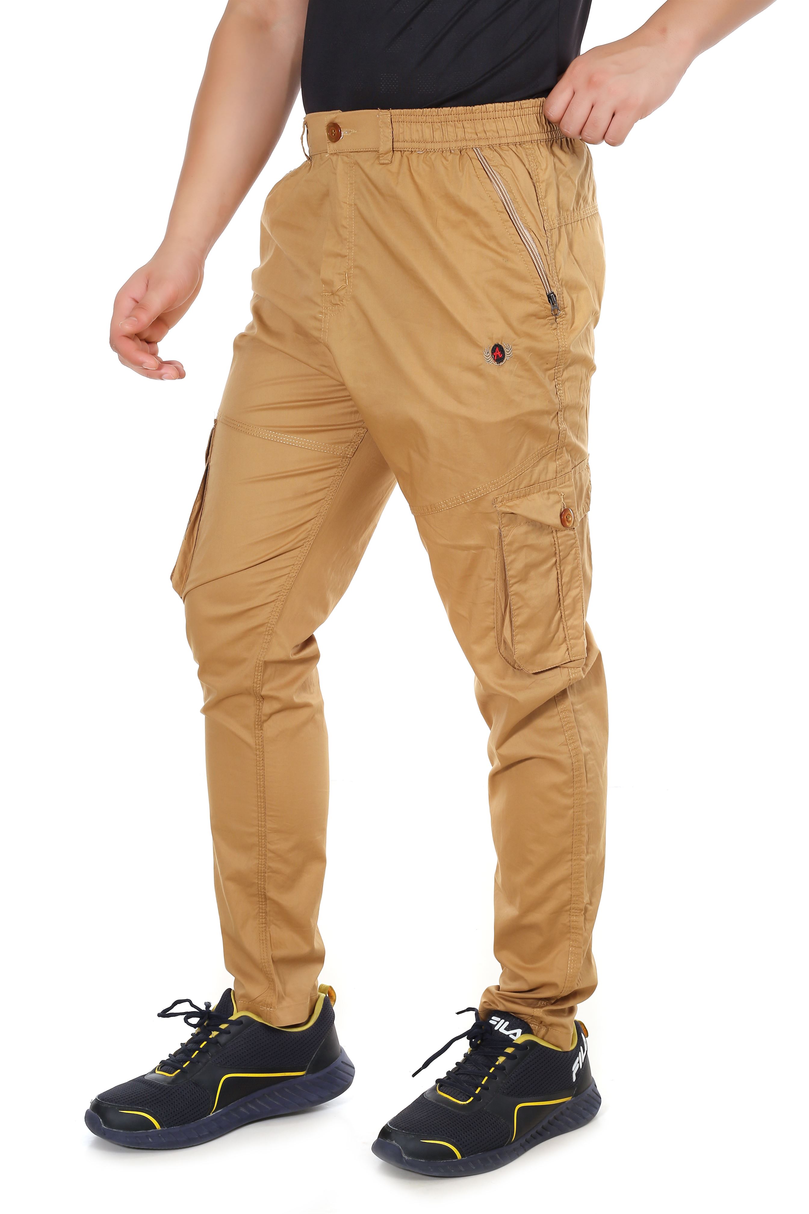 Actoactive Mens Cotton Cargo Regular Fit