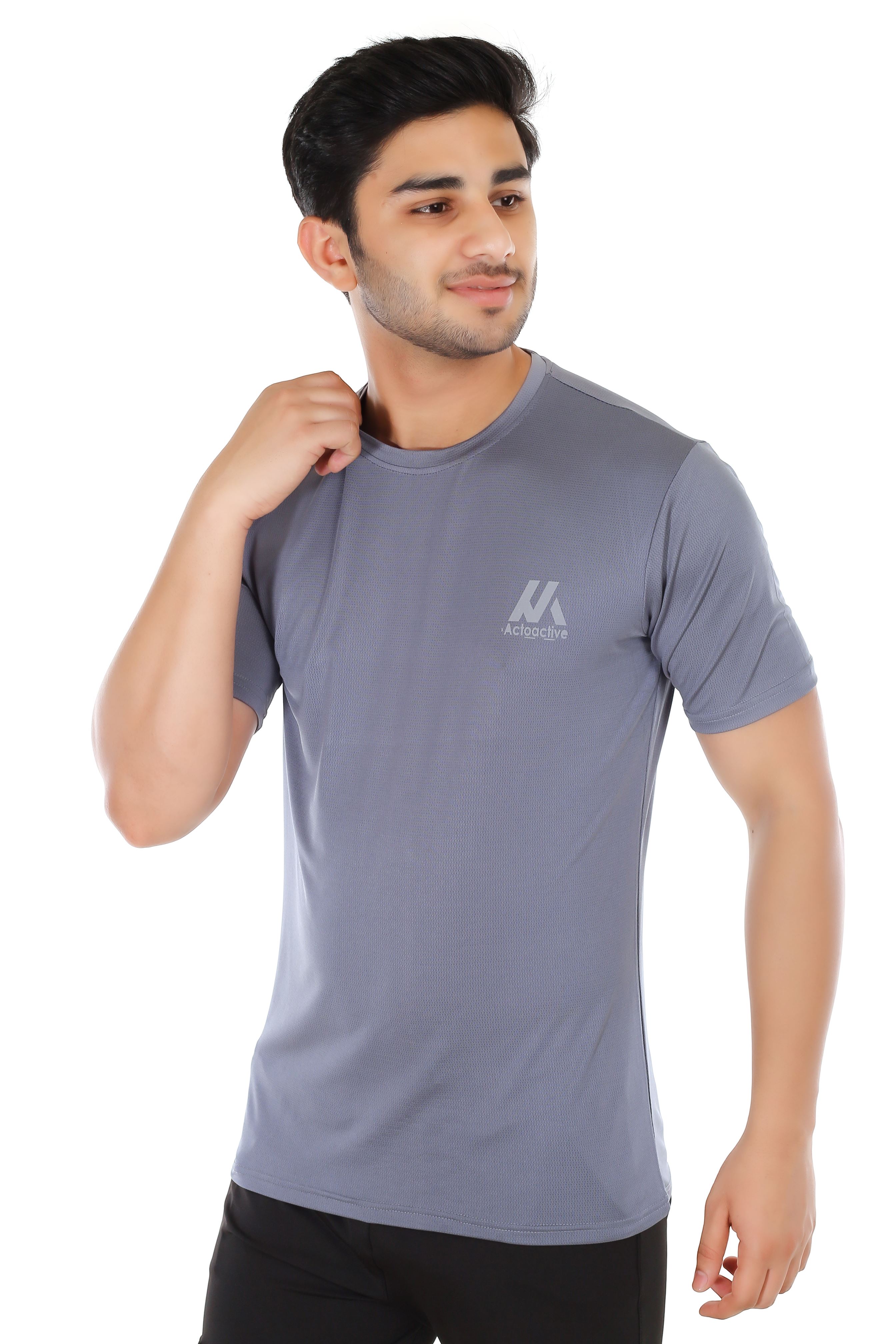 Actoactive Mens T Shirt Round Neck Regular Fit