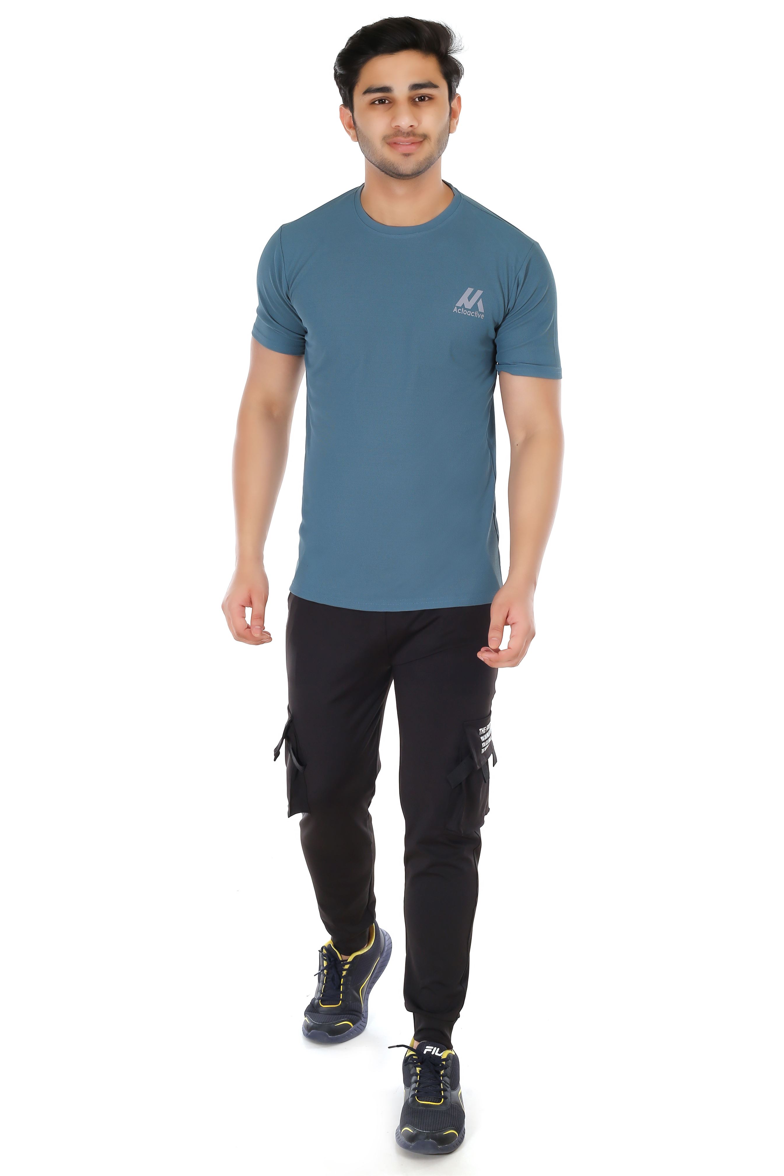 Actoactive Mens T Shirt Round Neck Regular Fit