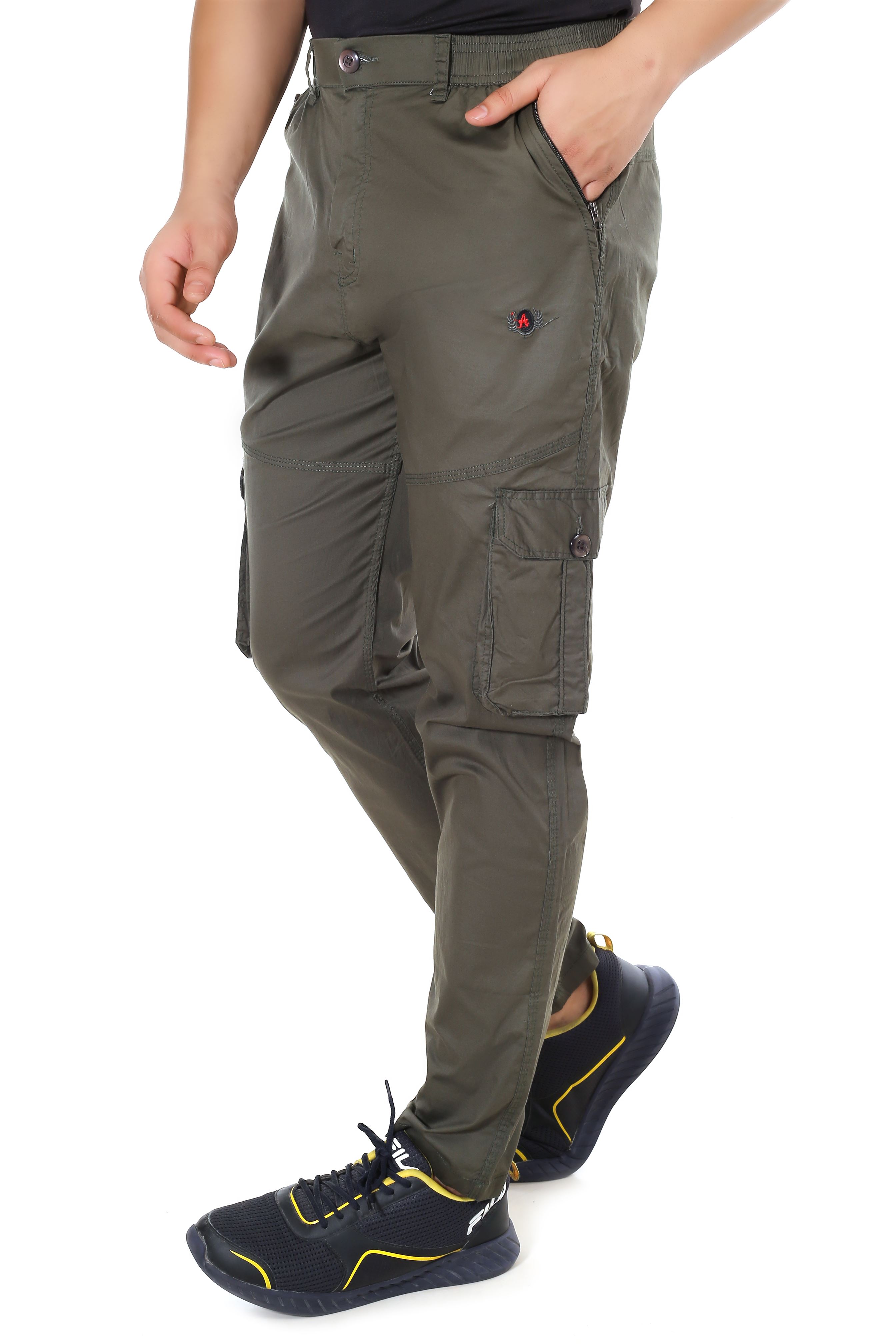 Actoactive Mens Cotton Cargo Regular Fit