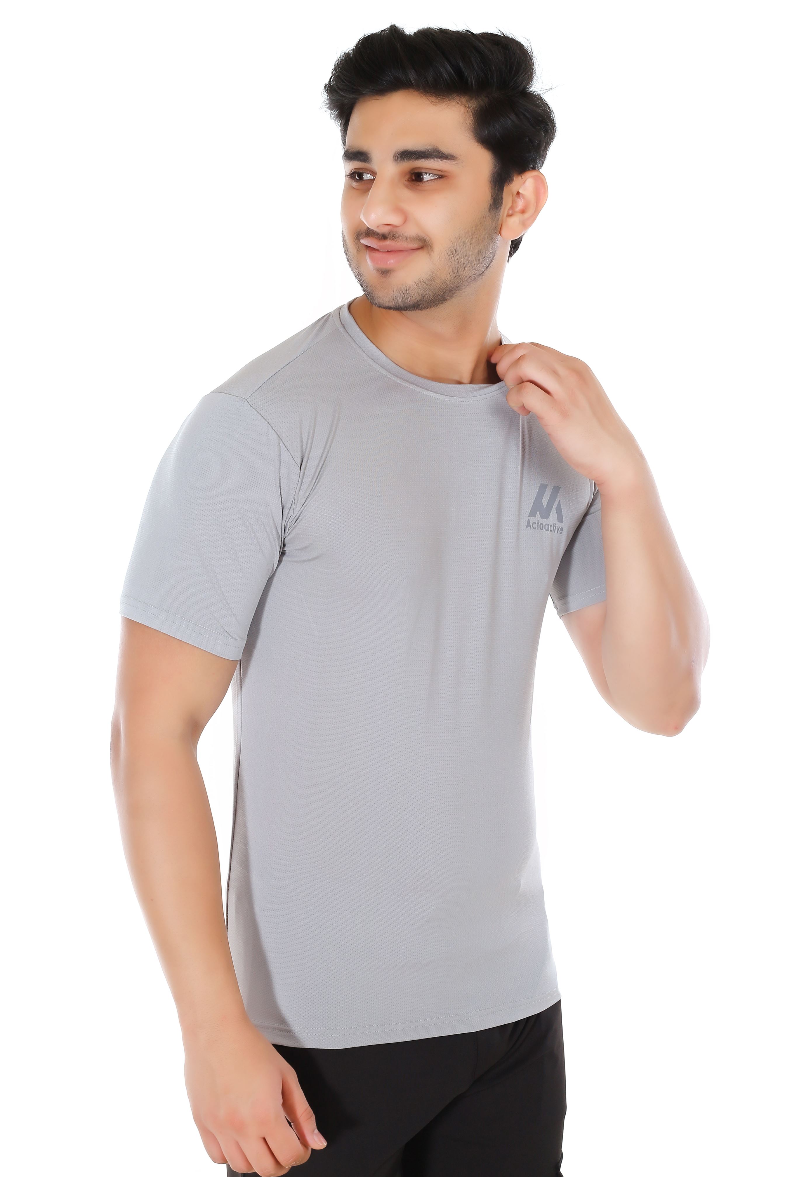 Actoactive Mens T Shirt Round Neck Regular Fit