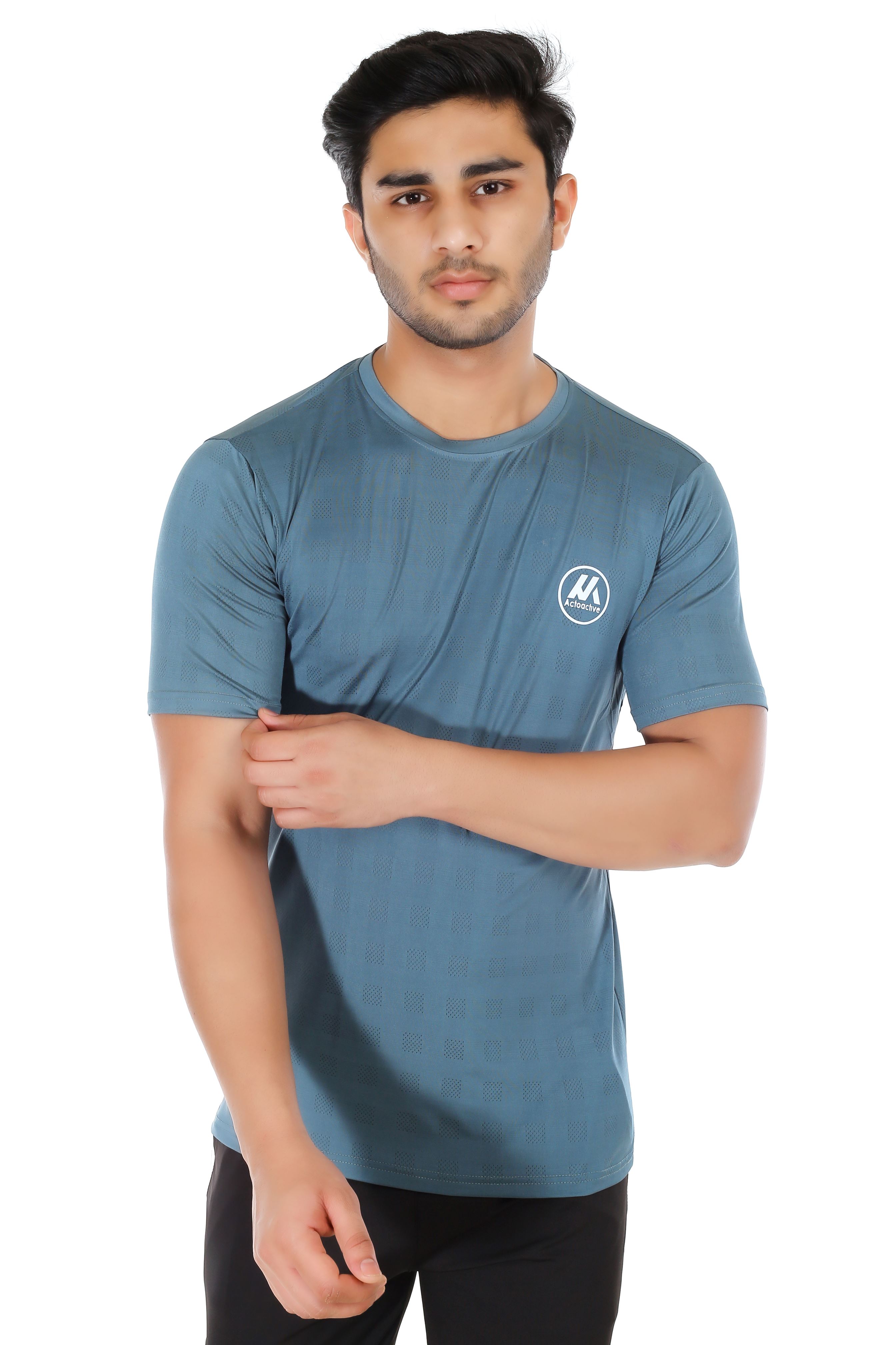 Actoactive Mens T Shirt Round Neck Regular Fit
