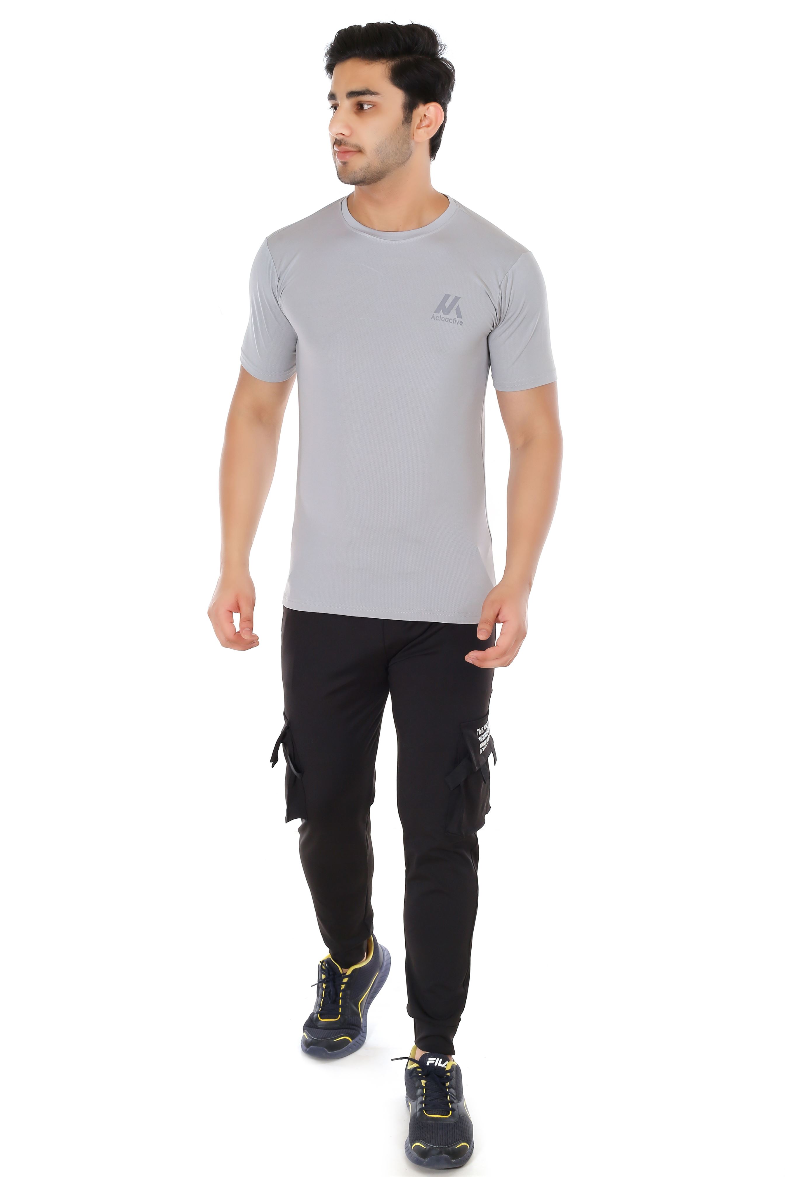 Actoactive Mens T Shirt Round Neck Regular Fit