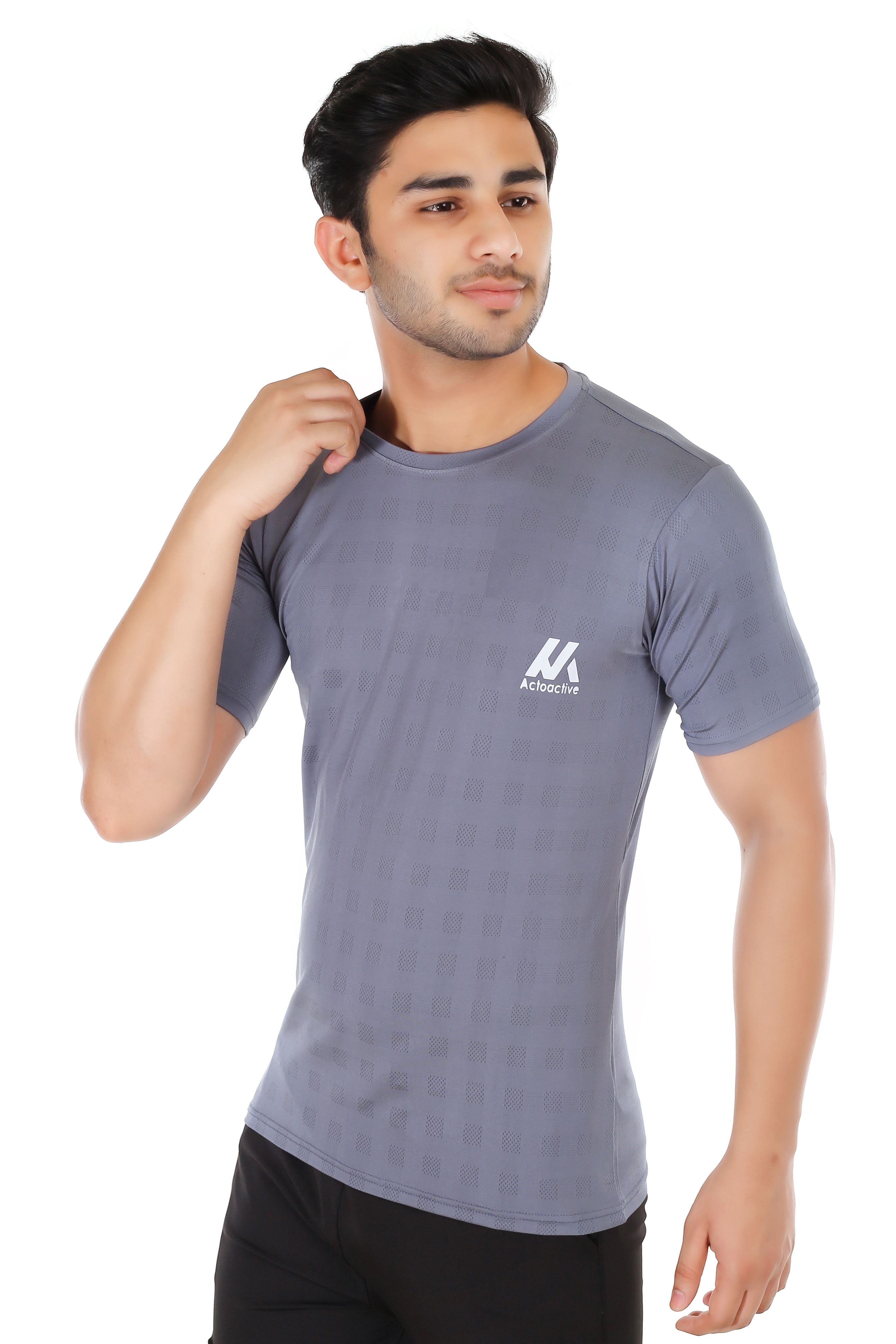 Actoactive Mens T Shirt Round Neck Regular Fit