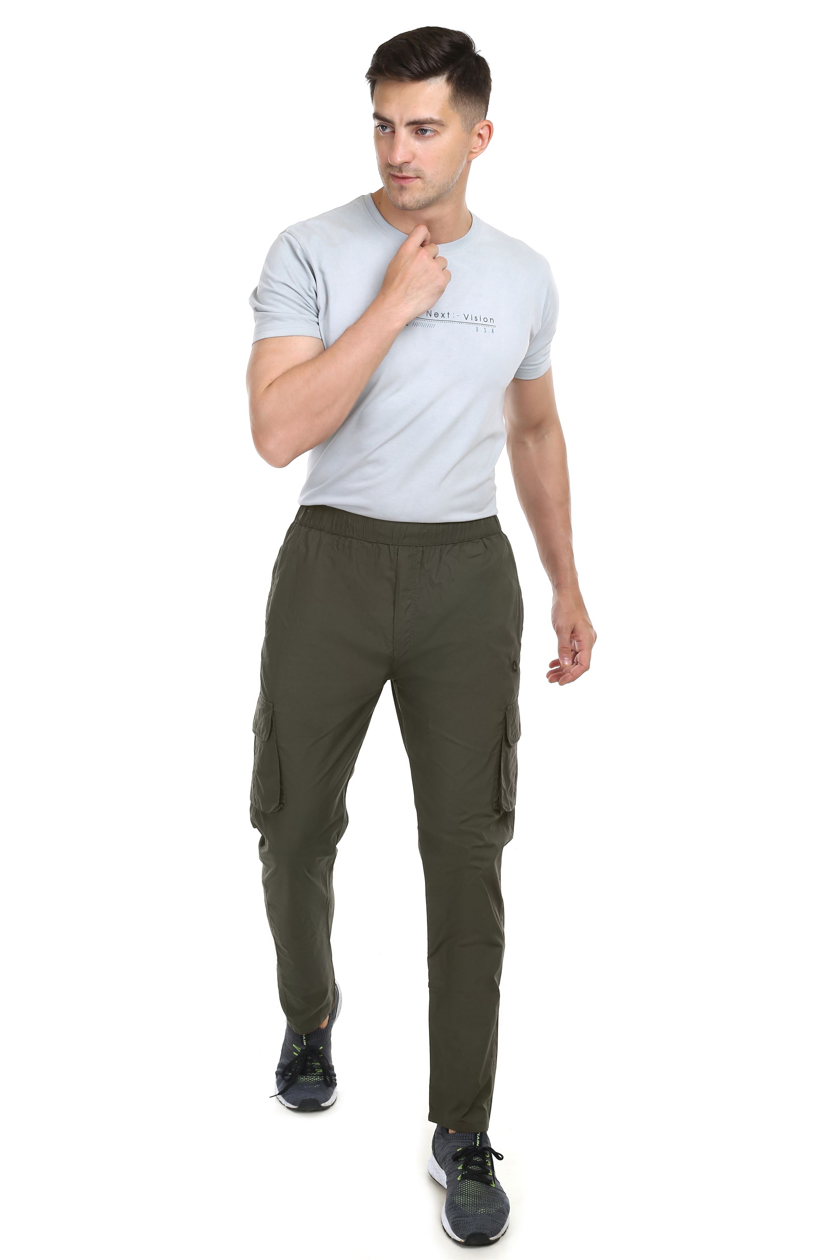 Actoactive Mens Cotton Cargo Regular Fit