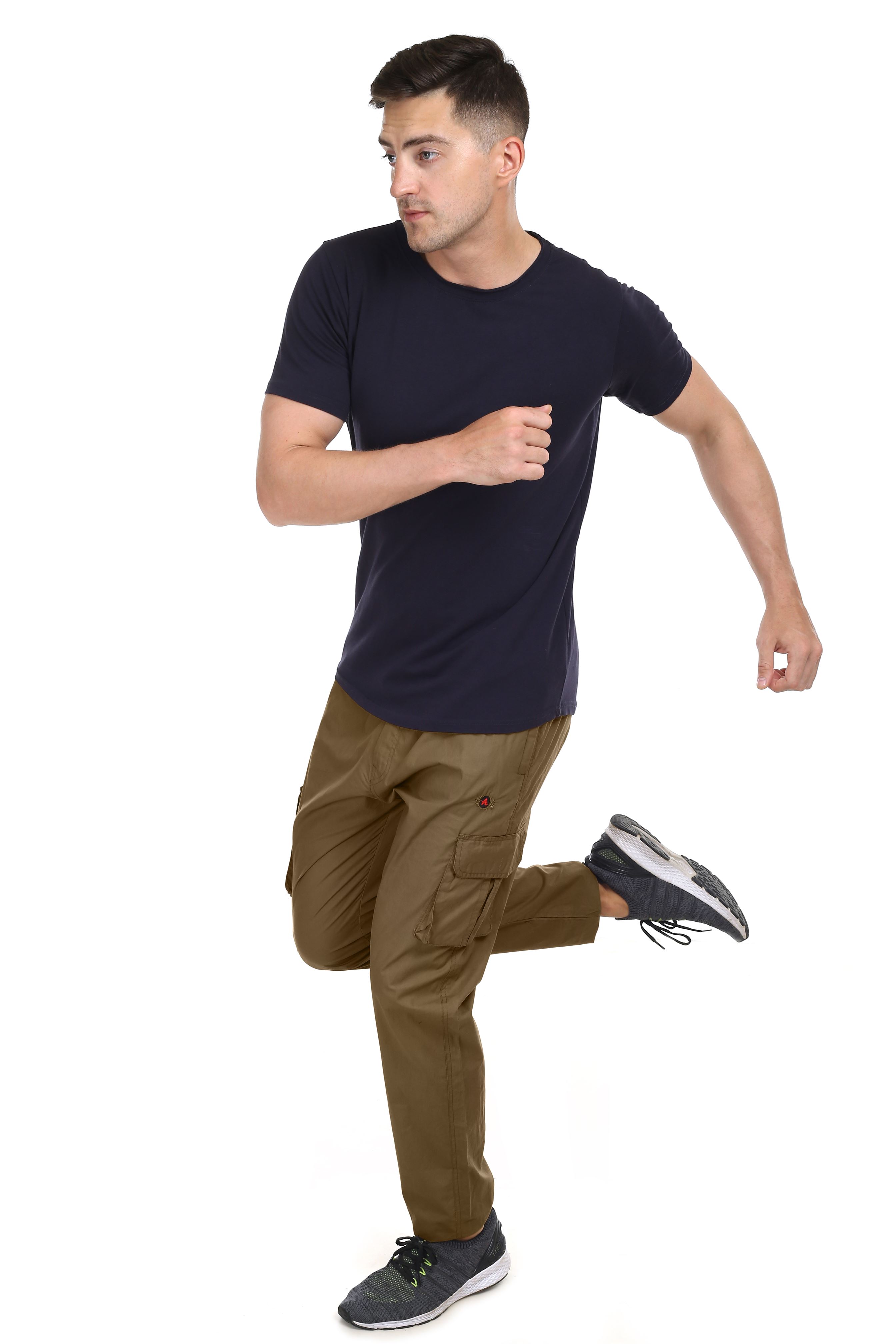Actoactive Mens Cotton Cargo Regular Fit