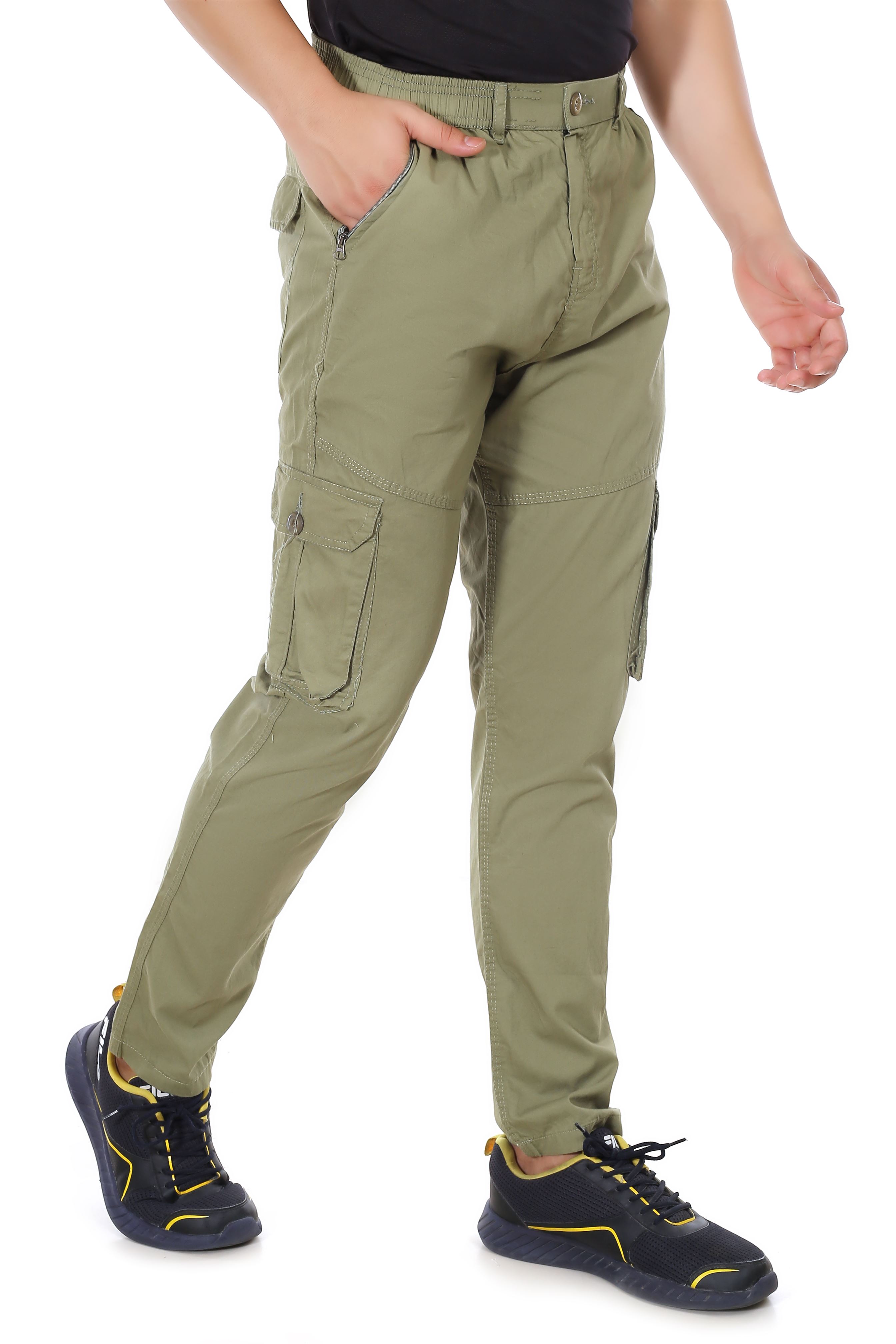 Actoactive Mens Cotton Cargo Regular Fit