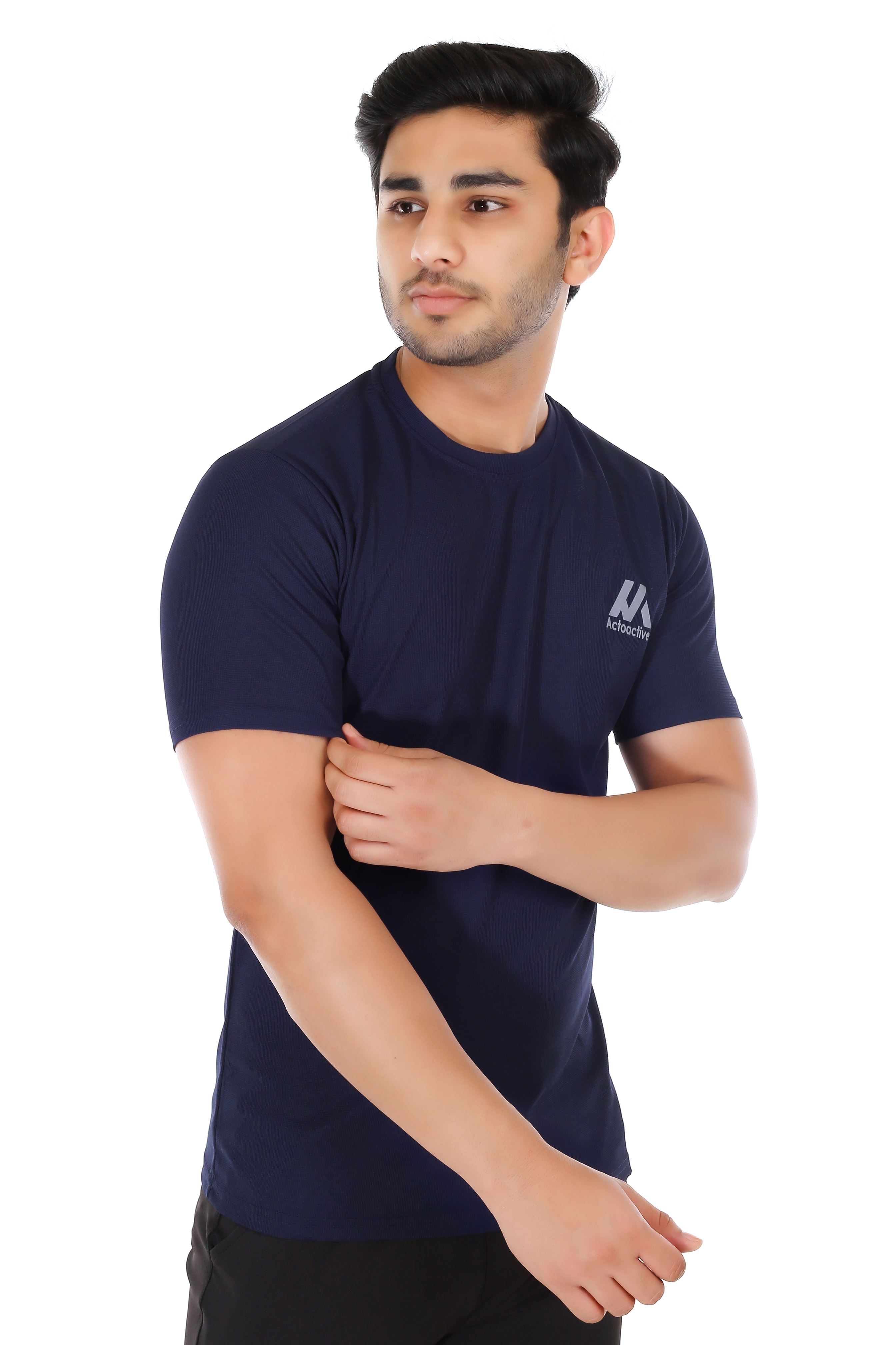 Actoactive Mens T Shirt Round Neck Regular Fit