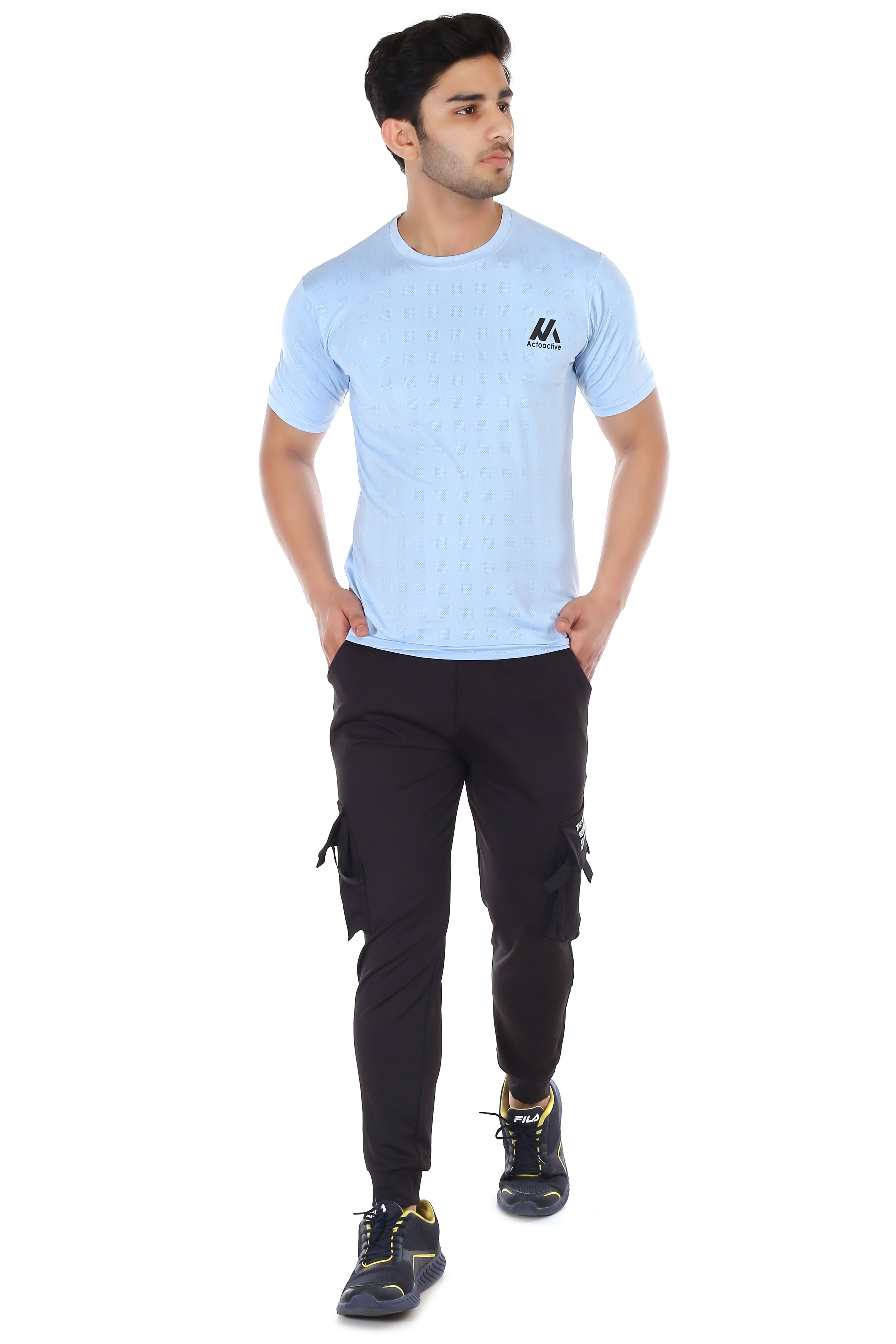Actoactive Mens T Shirt Round Neck Regular Fit