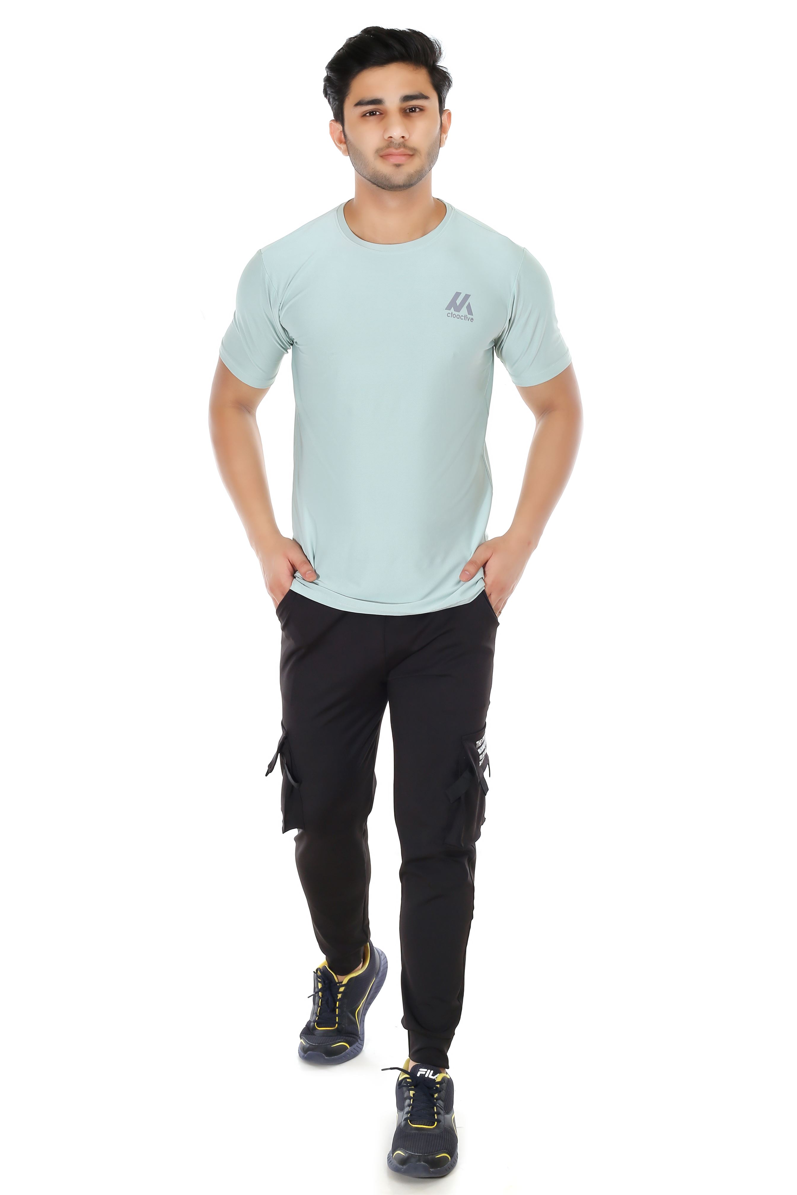 Actoactive Mens T Shirt Round Neck Regular Fit