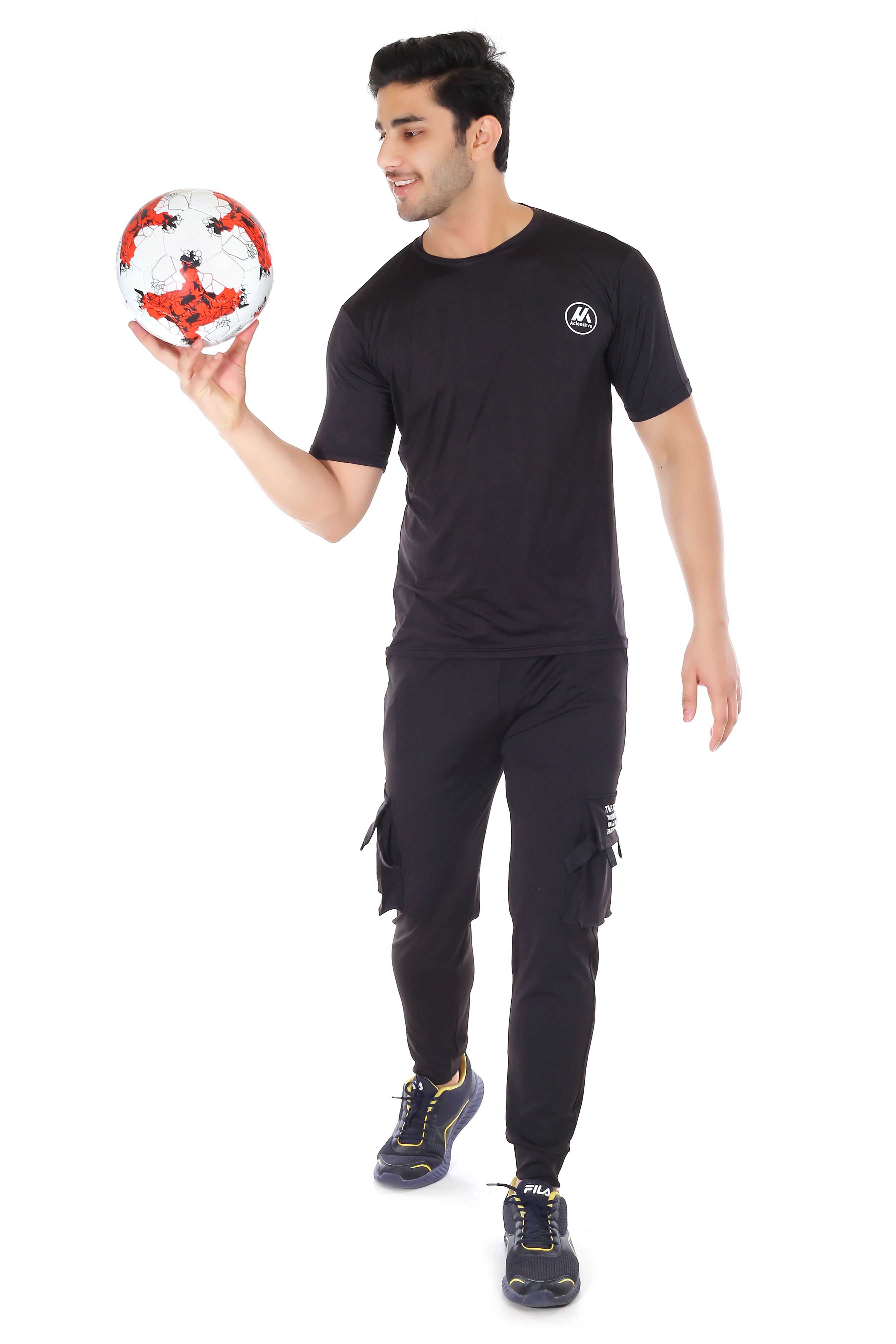 Actoactive Mens T Shirt Round Neck Regular Fit