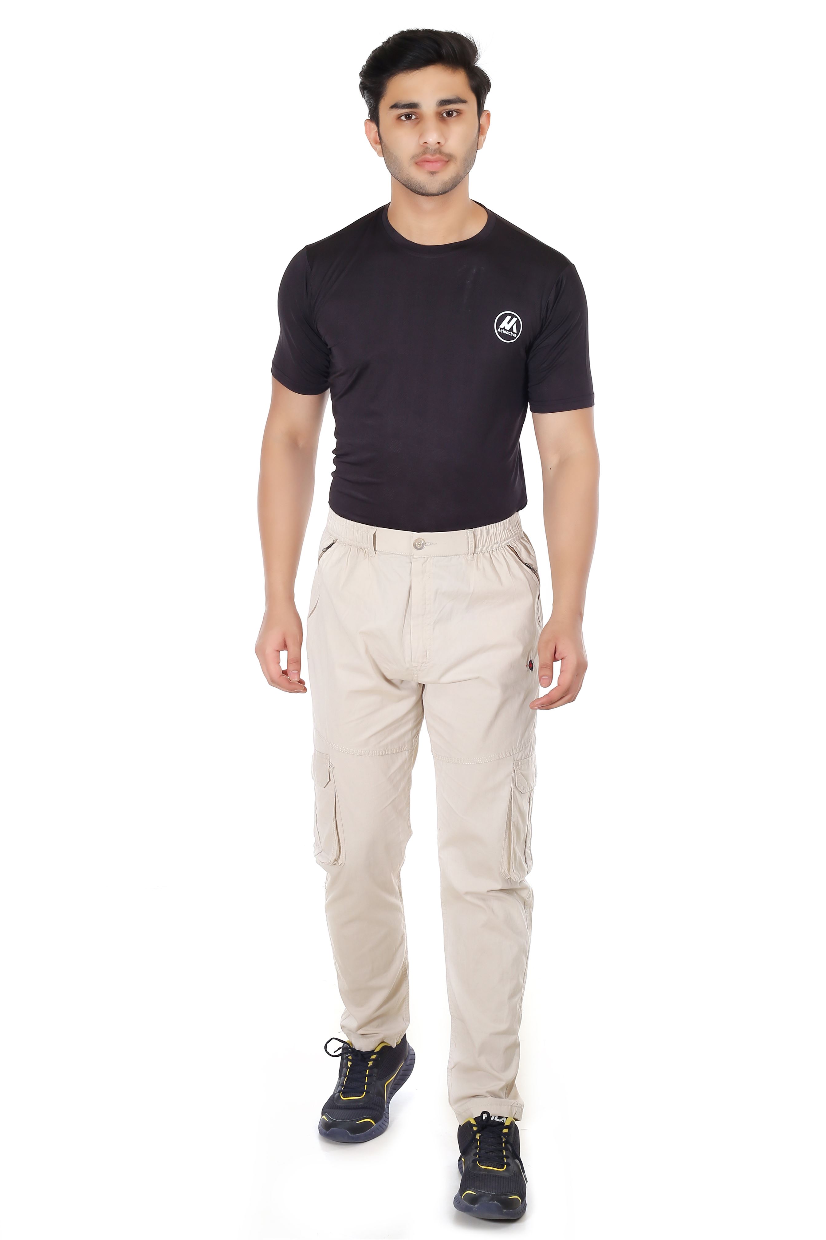 Actoactive Mens Cotton Cargo Regular Fit