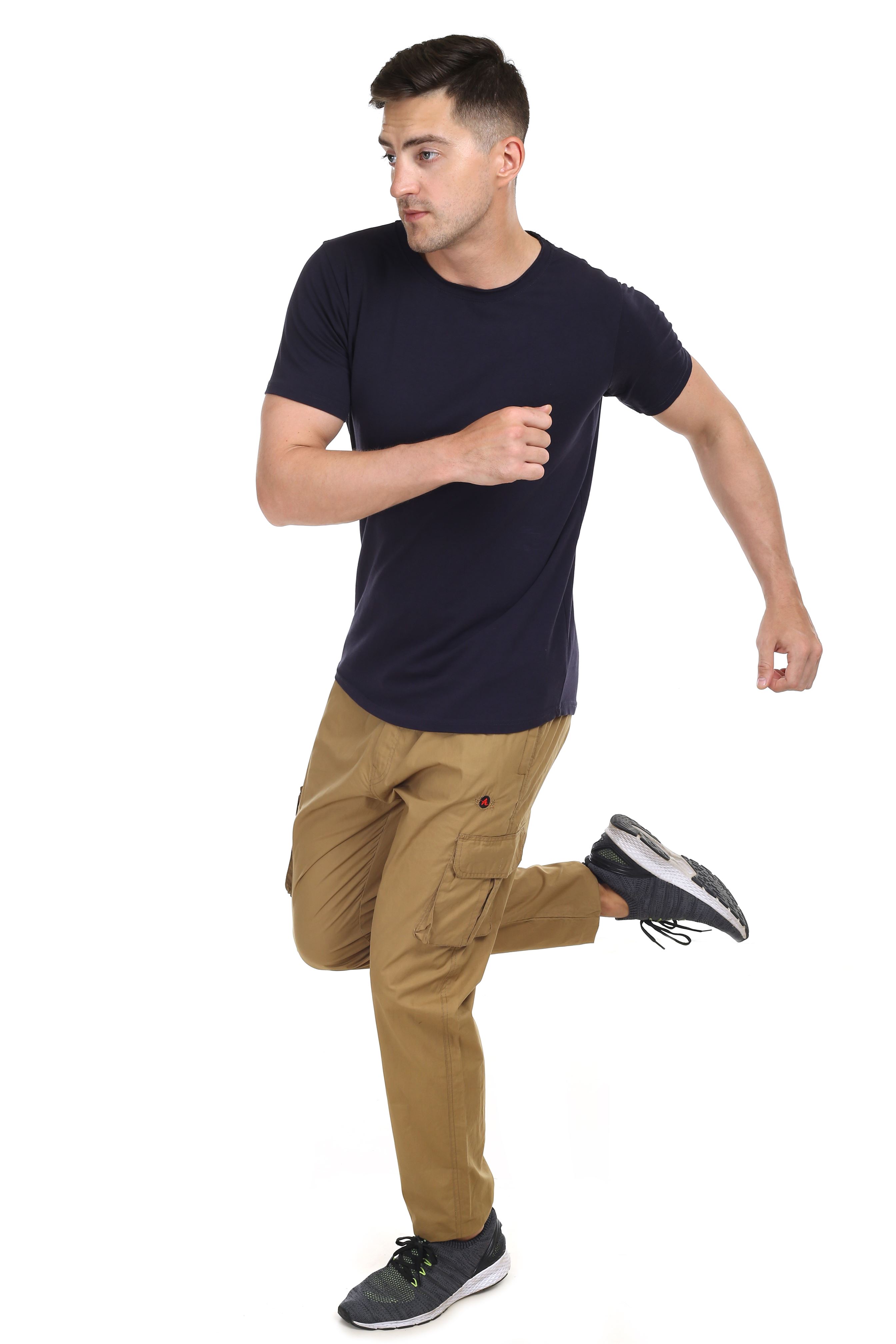 Actoactive Mens Cotton Cargo Regular Fit