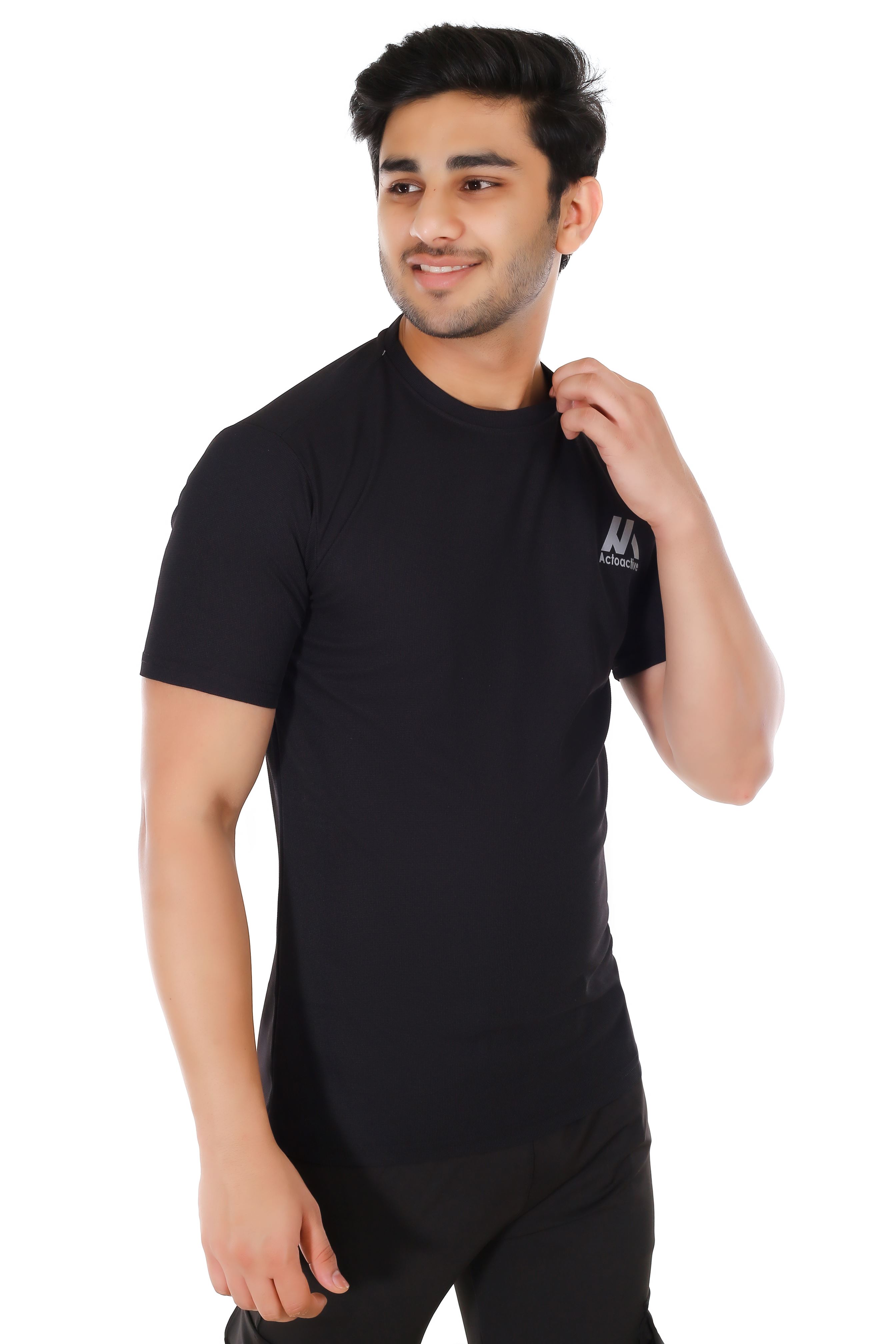 Actoactive Mens T Shirt Round Neck Regular Fit