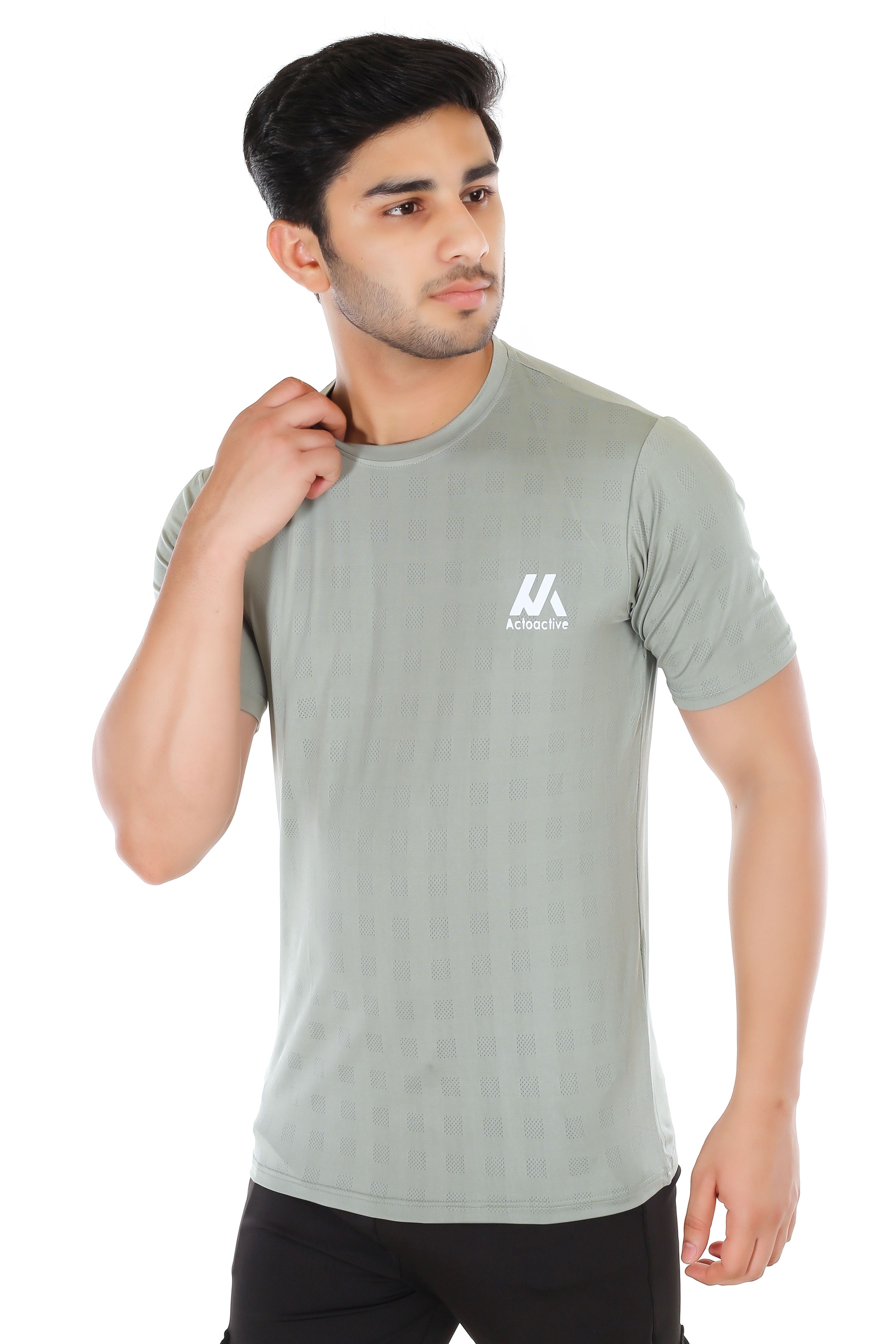 Actoactive Mens T Shirt Round Neck Regular Fit