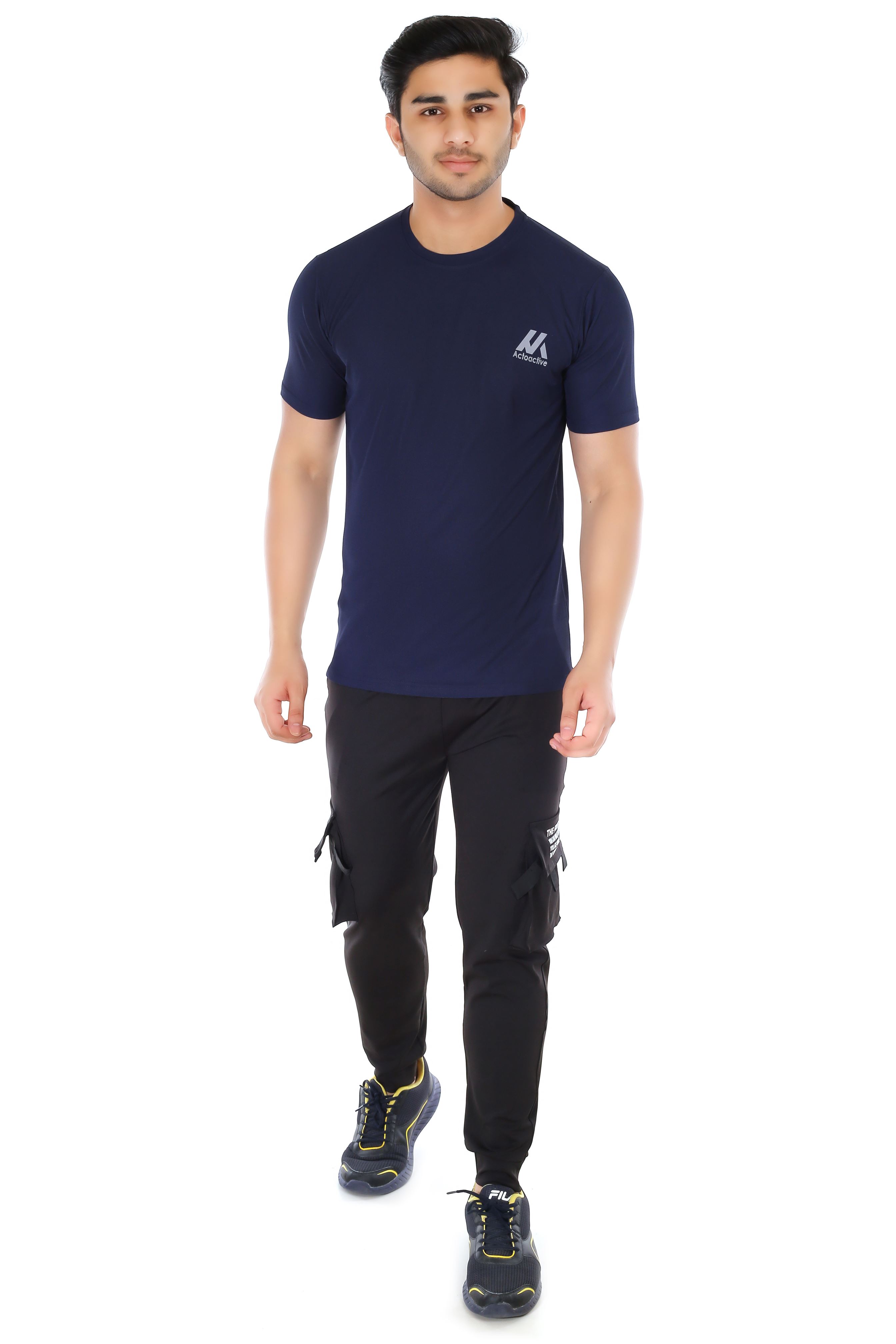 Actoactive Mens T Shirt Round Neck Regular Fit