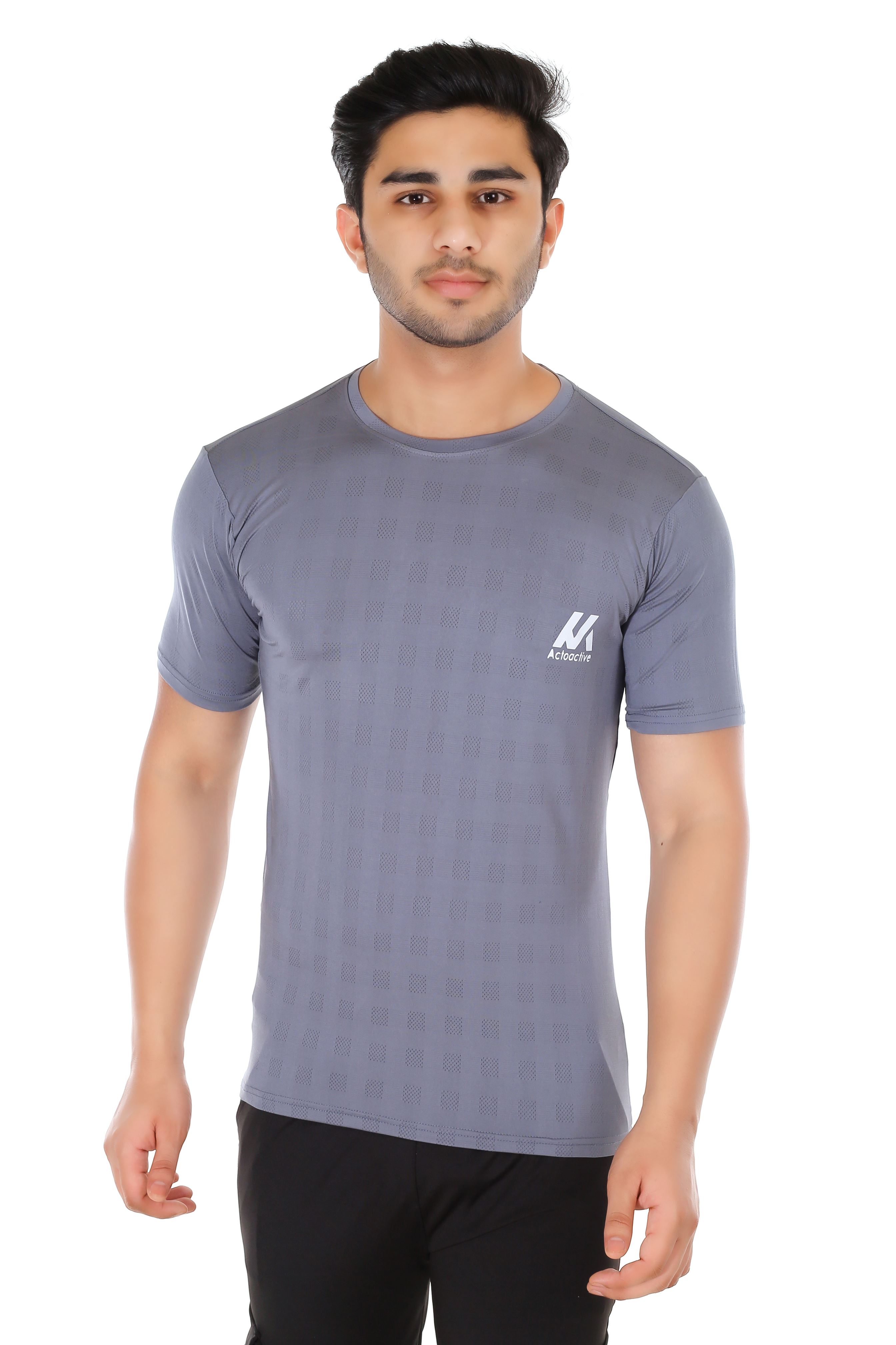Actoactive Mens T Shirt Round Neck Regular Fit