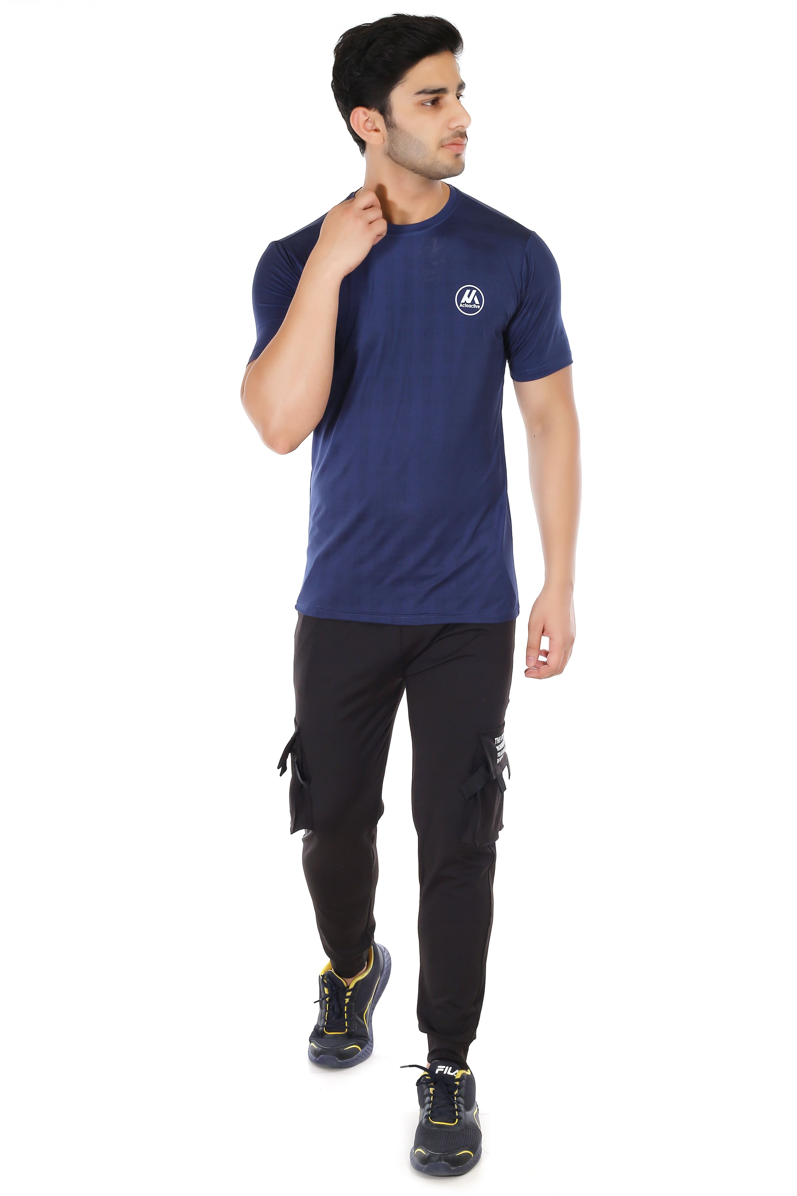 Actoactive Mens T Shirt Round Neck Regular Fit