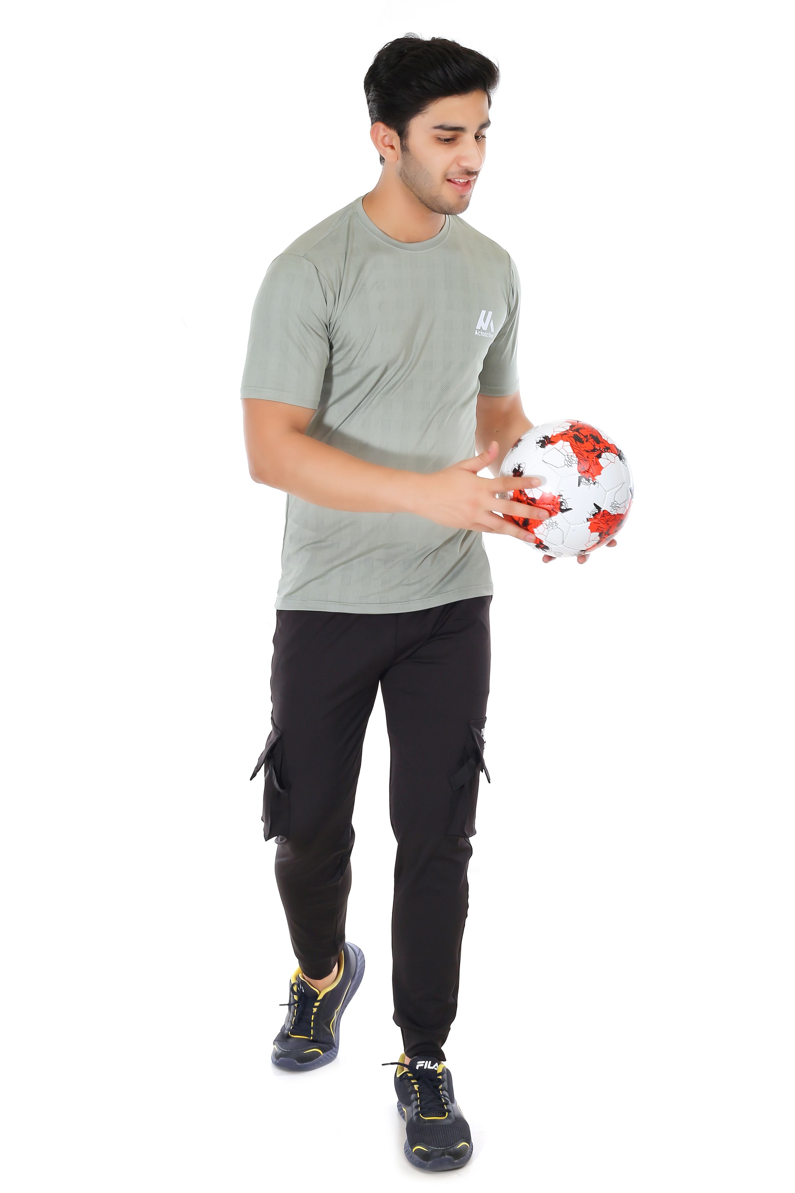 Actoactive Mens T Shirt Round Neck Regular Fit